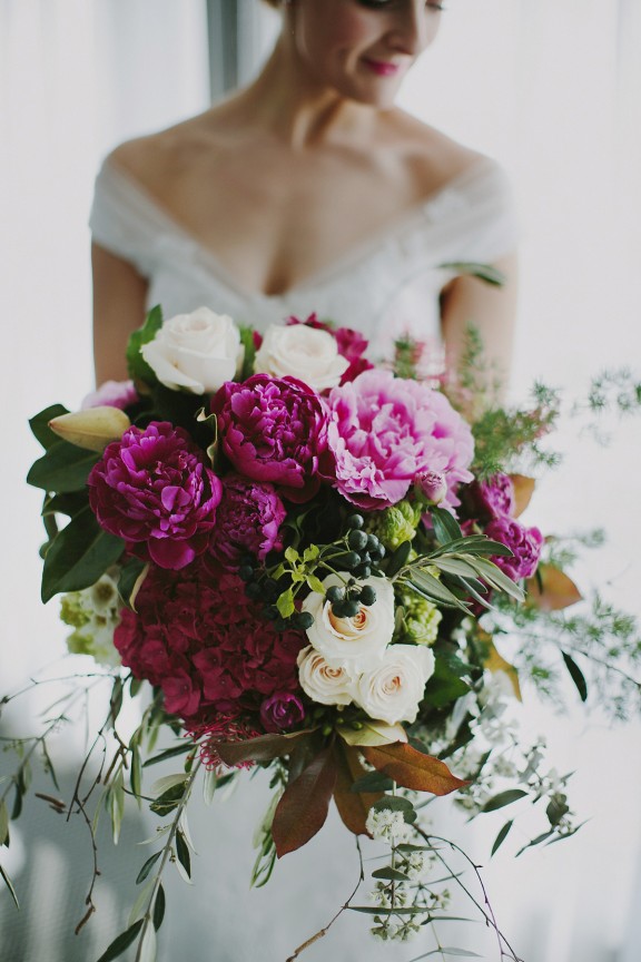 Vibrant bridal bouquet by Brisbane florist French Flowers
