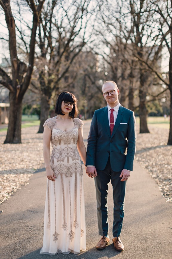 Melbourne Art Deco wedding photographed by Eric Ronald