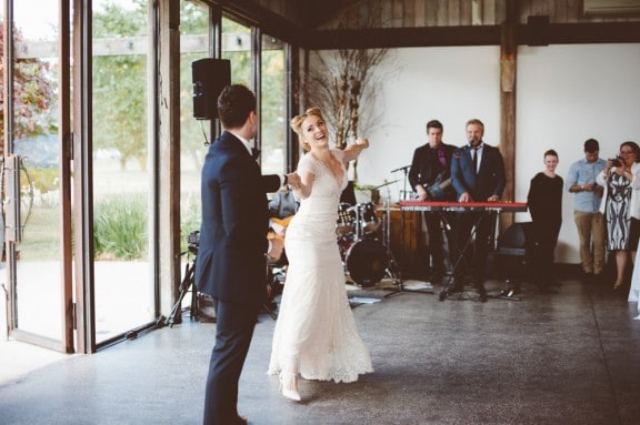 Stones of the Yarra Valley wedding with a mint vintage Chevy! Photography by Motta Weddings