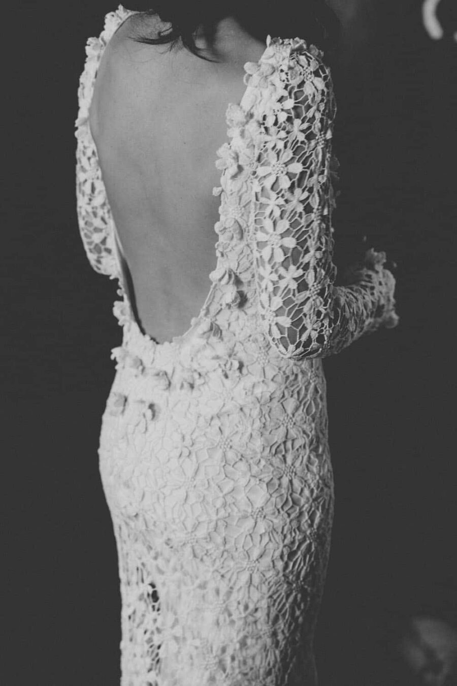 Jane Hill low-back wedding dress