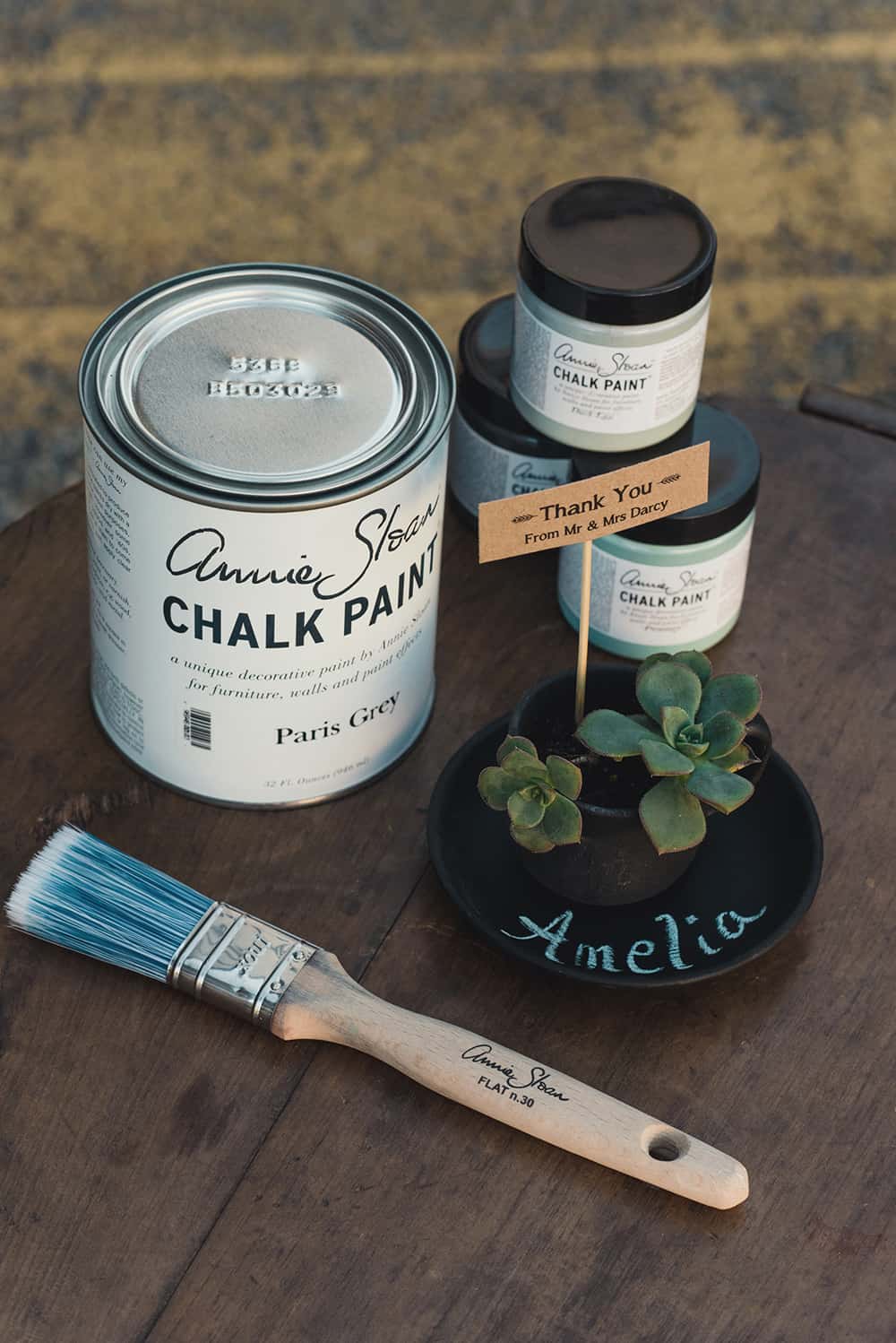 DIY Chalkboard Pot Plant Favours