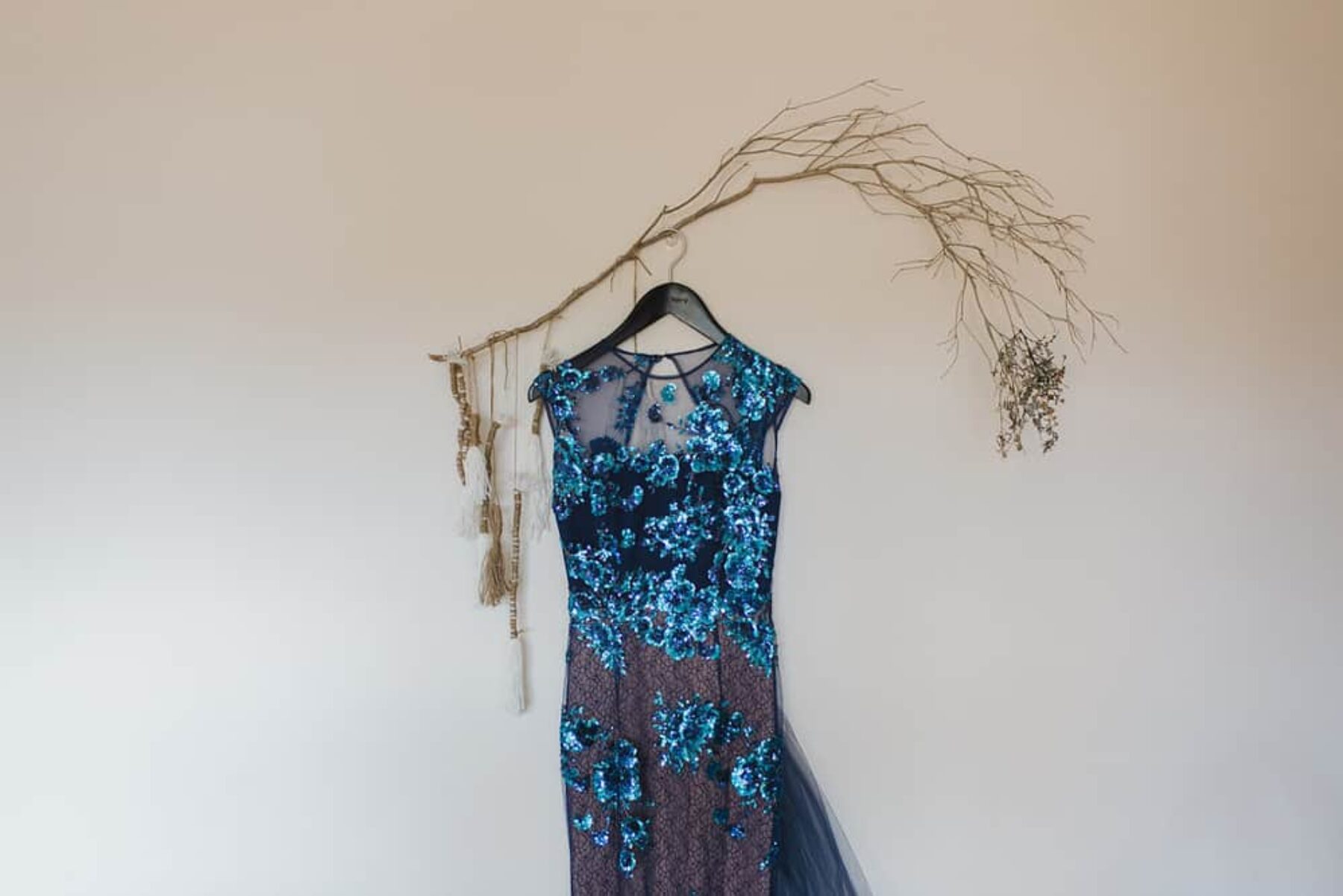 Alex Perry blue wedding dress | Photography by John Benavente