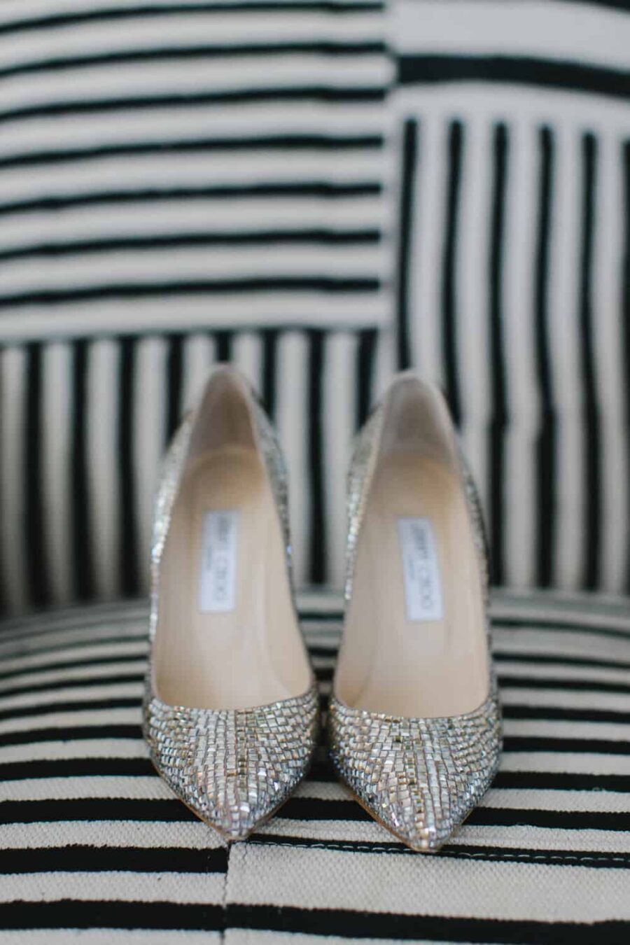 Jimmy Choo silver heels