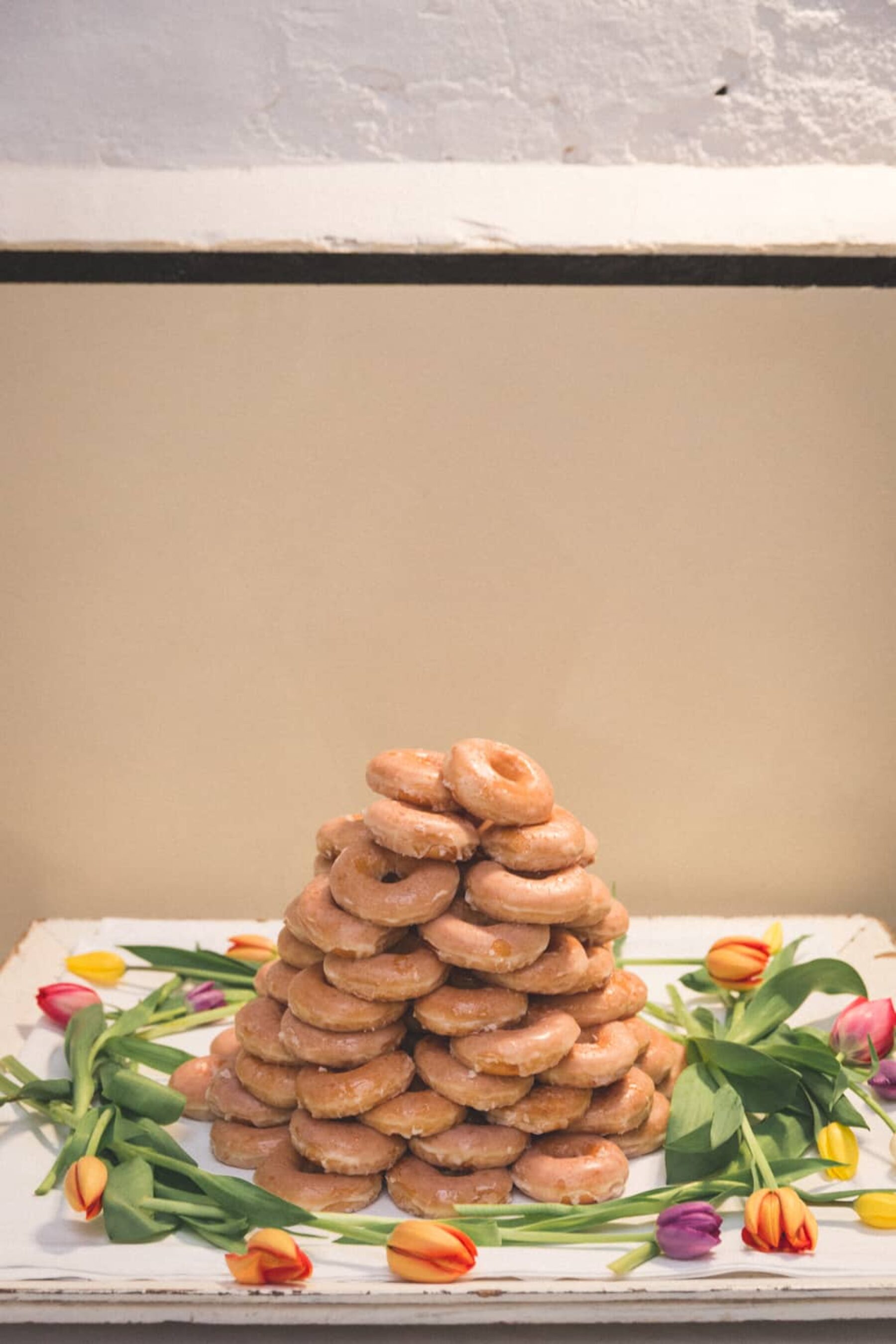 Krispy Kreme doughnut wedding cake