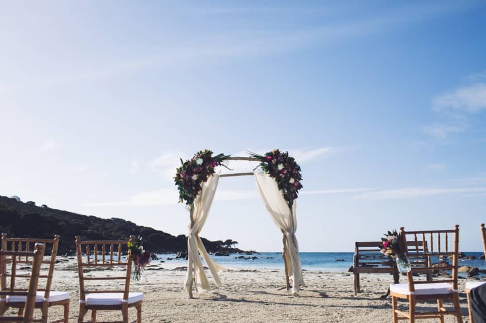 Best outdoor wedding ceremony locations / Bunker Bay Western Australia