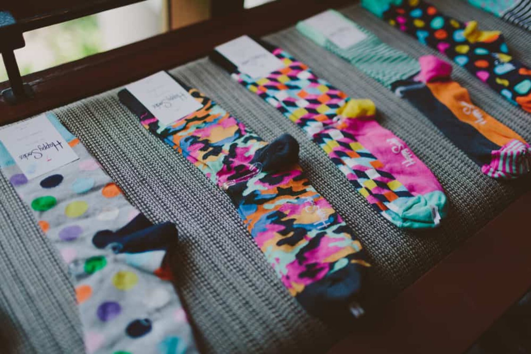 colourful wedding socks by Happy Socks