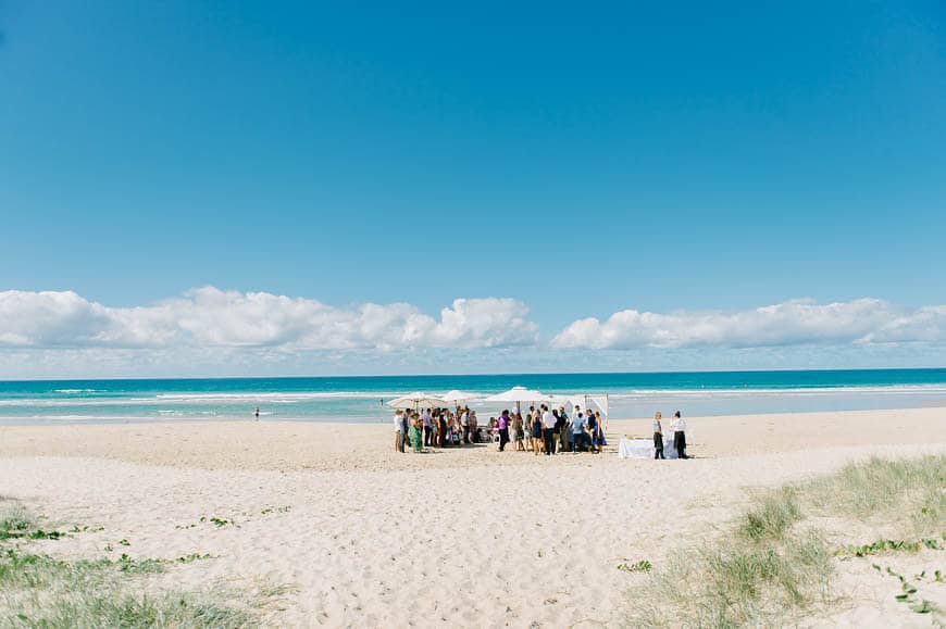 Australian waterfront wedding venues - Barefoot at Broken Head