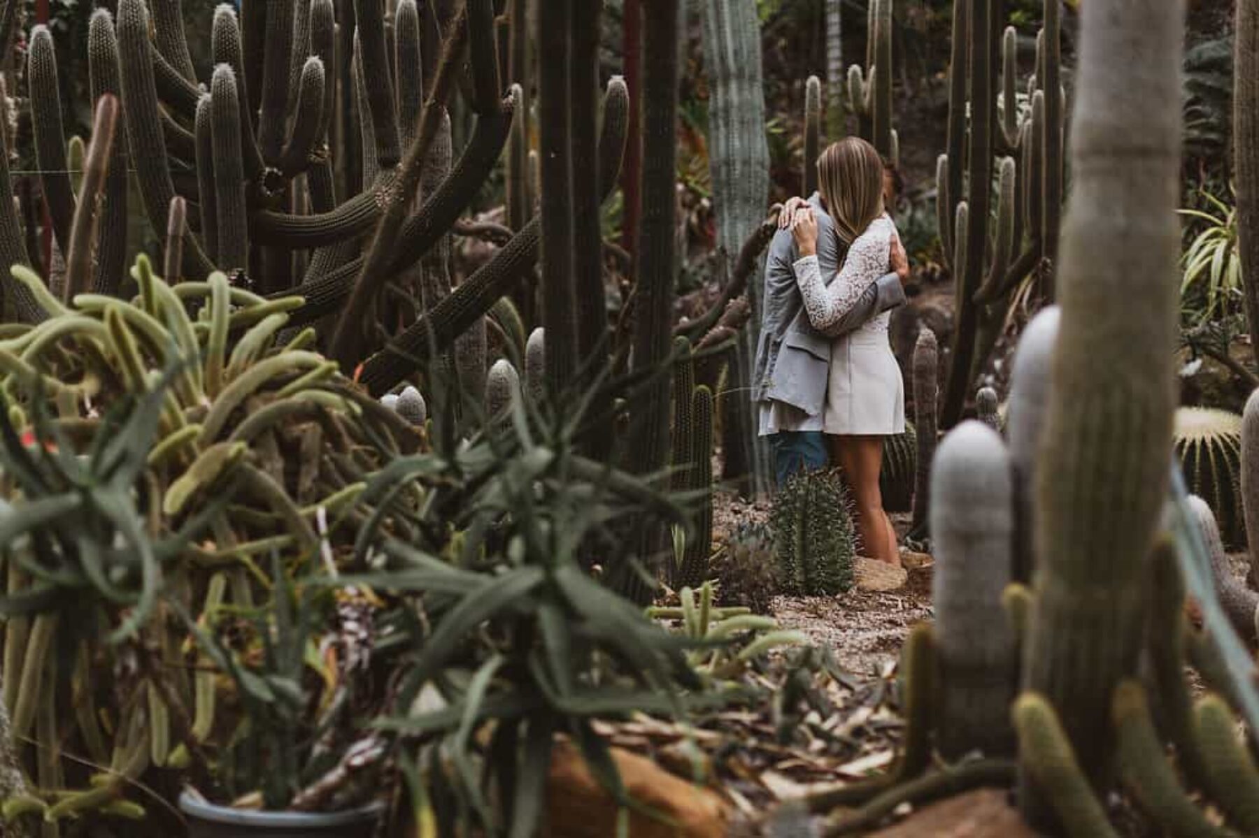 Cactus farm engagement shoot / photography by Janneke Storm