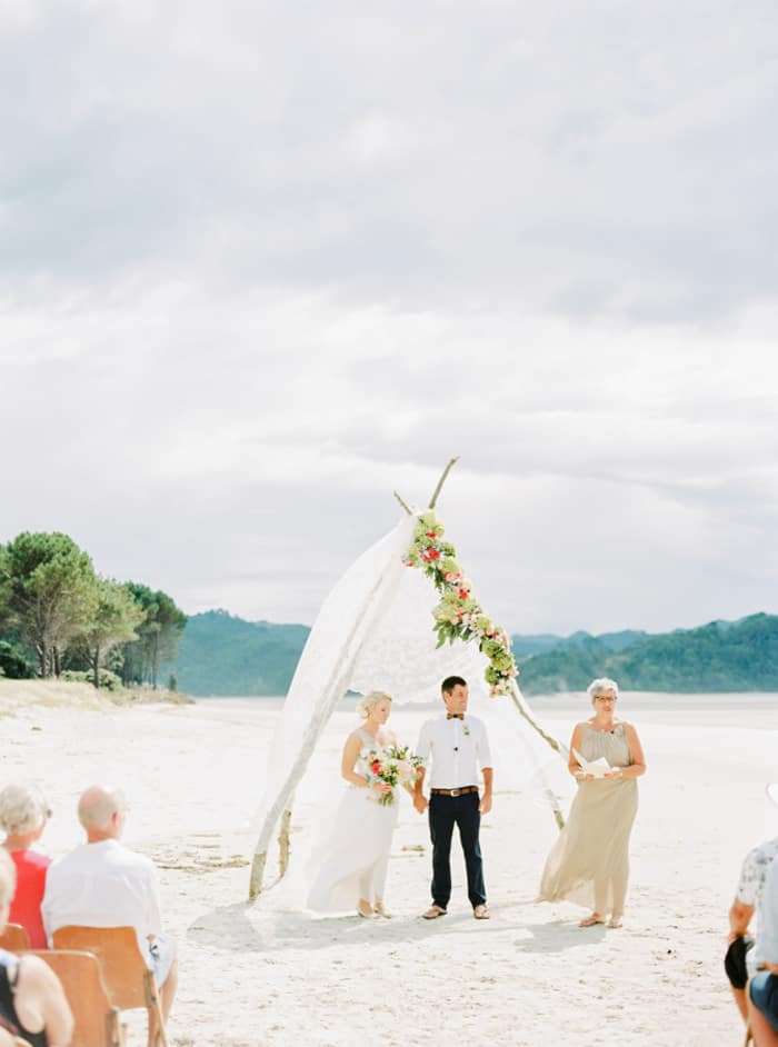 Matarangi Beach wedding New Zealand