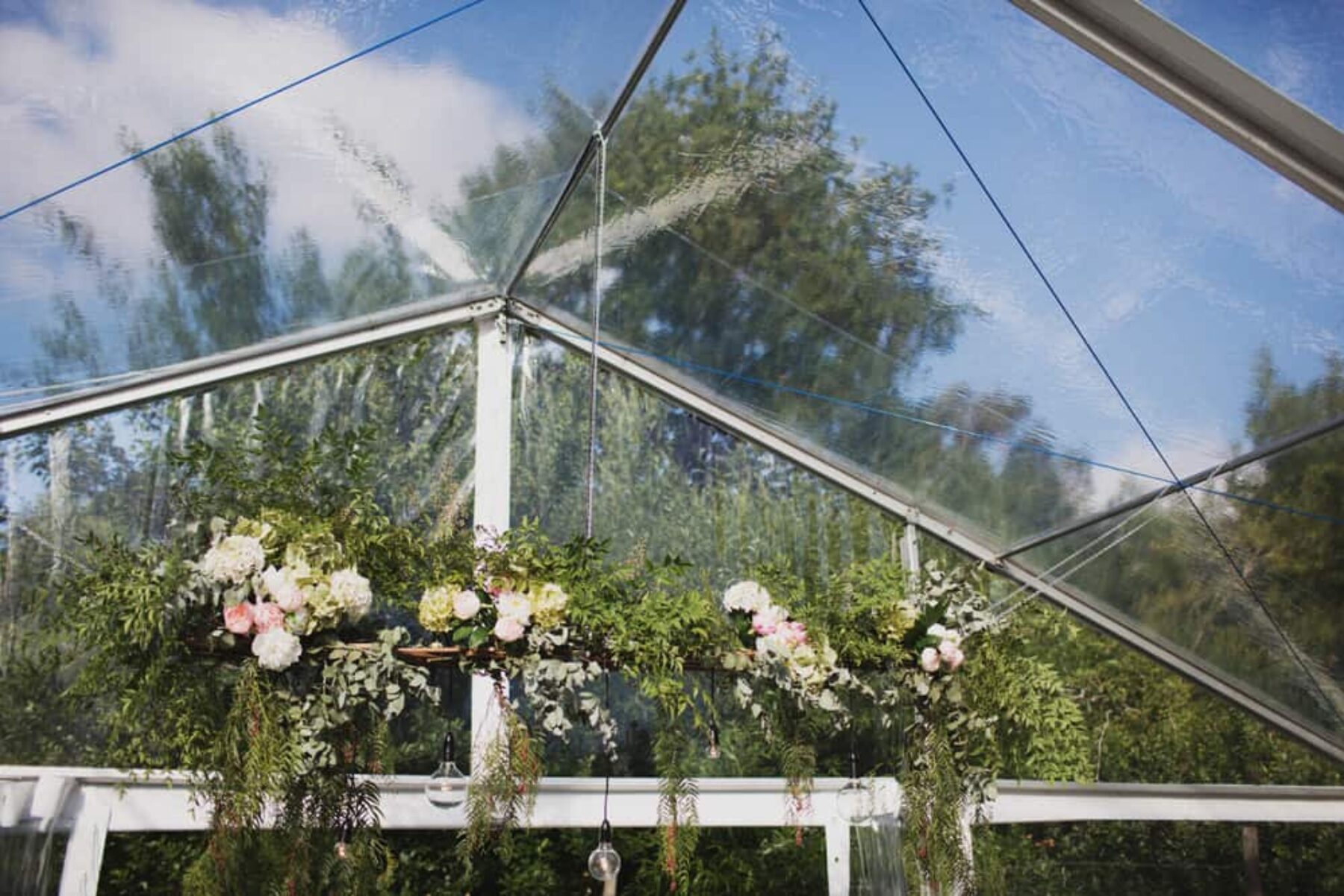 marquee wedding flowers