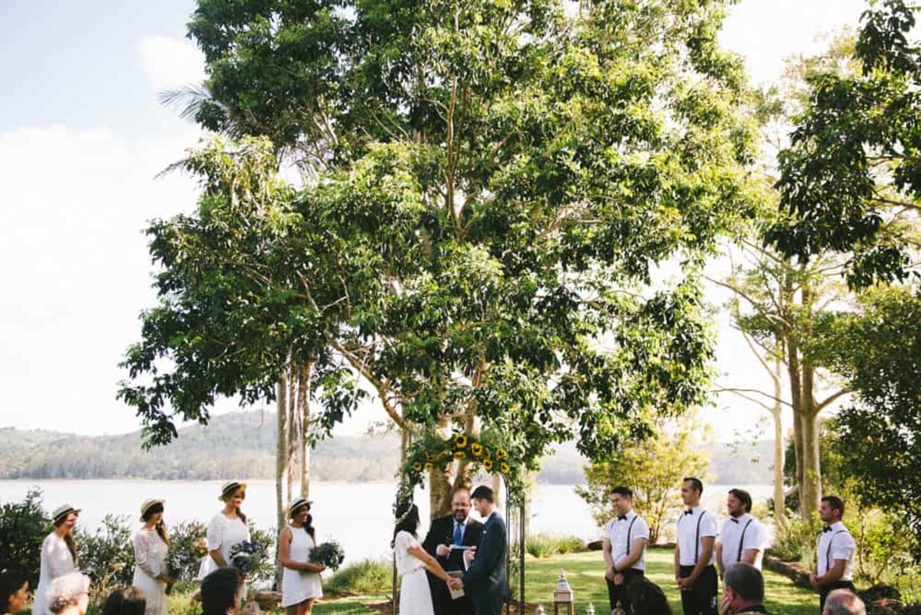 Rainforest wedding at Secrets on the Lake