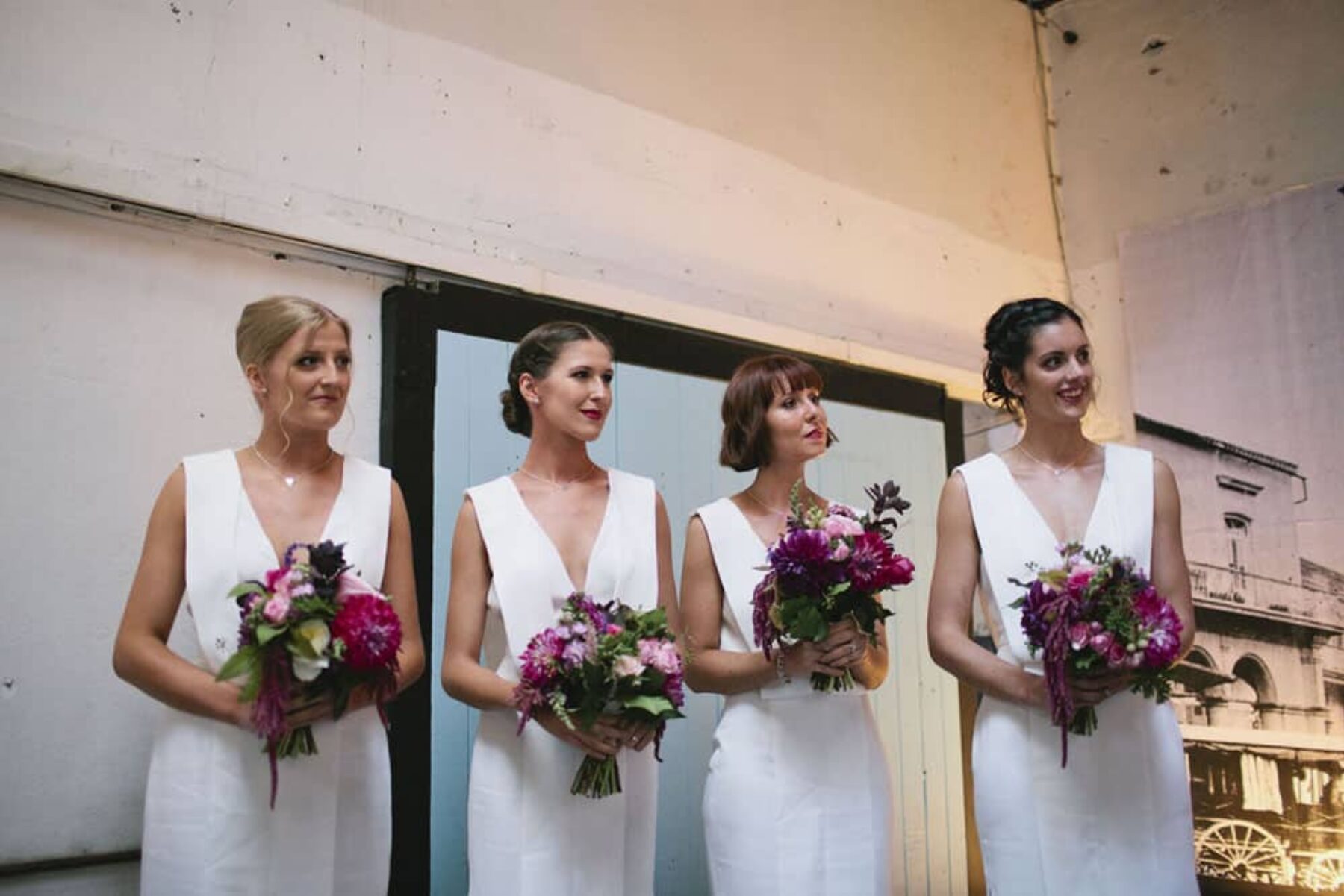 white bridesmaids dresses from Keepsake
