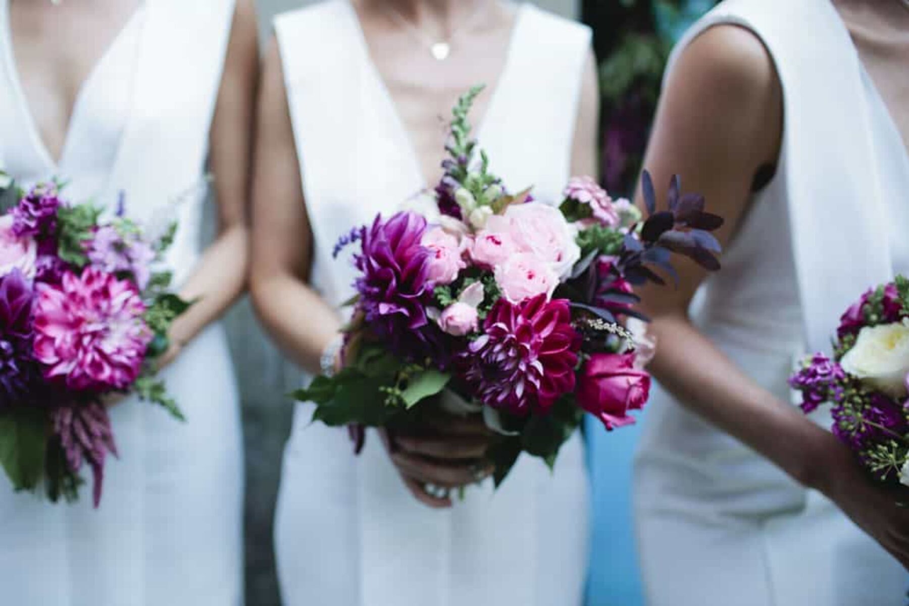modern bridesmaid bouquets