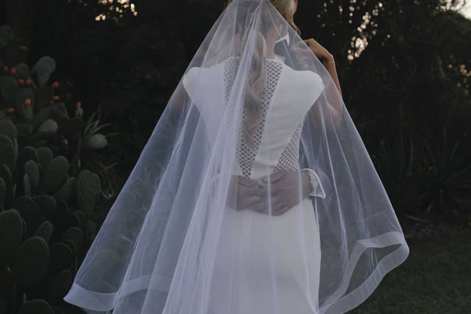 modern wedding dress by Carla Zampatti