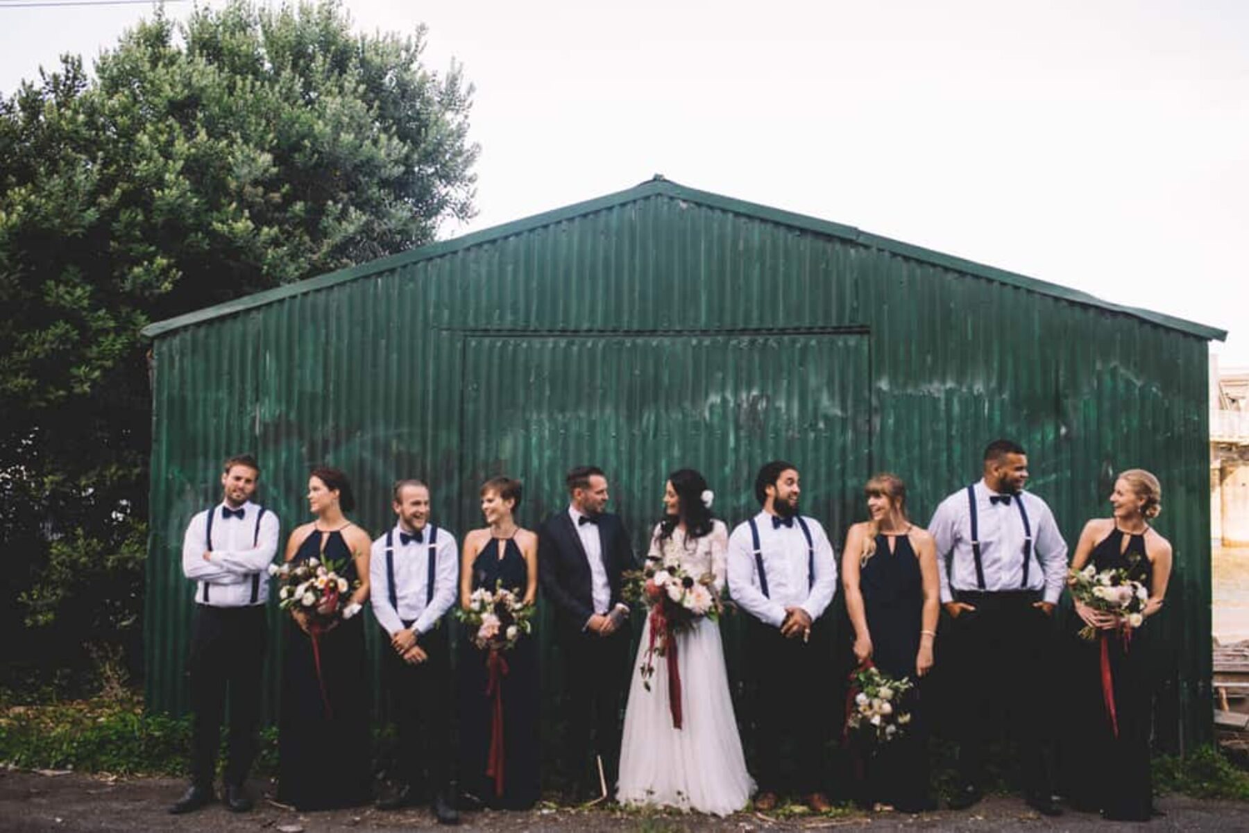 cool bridal party
