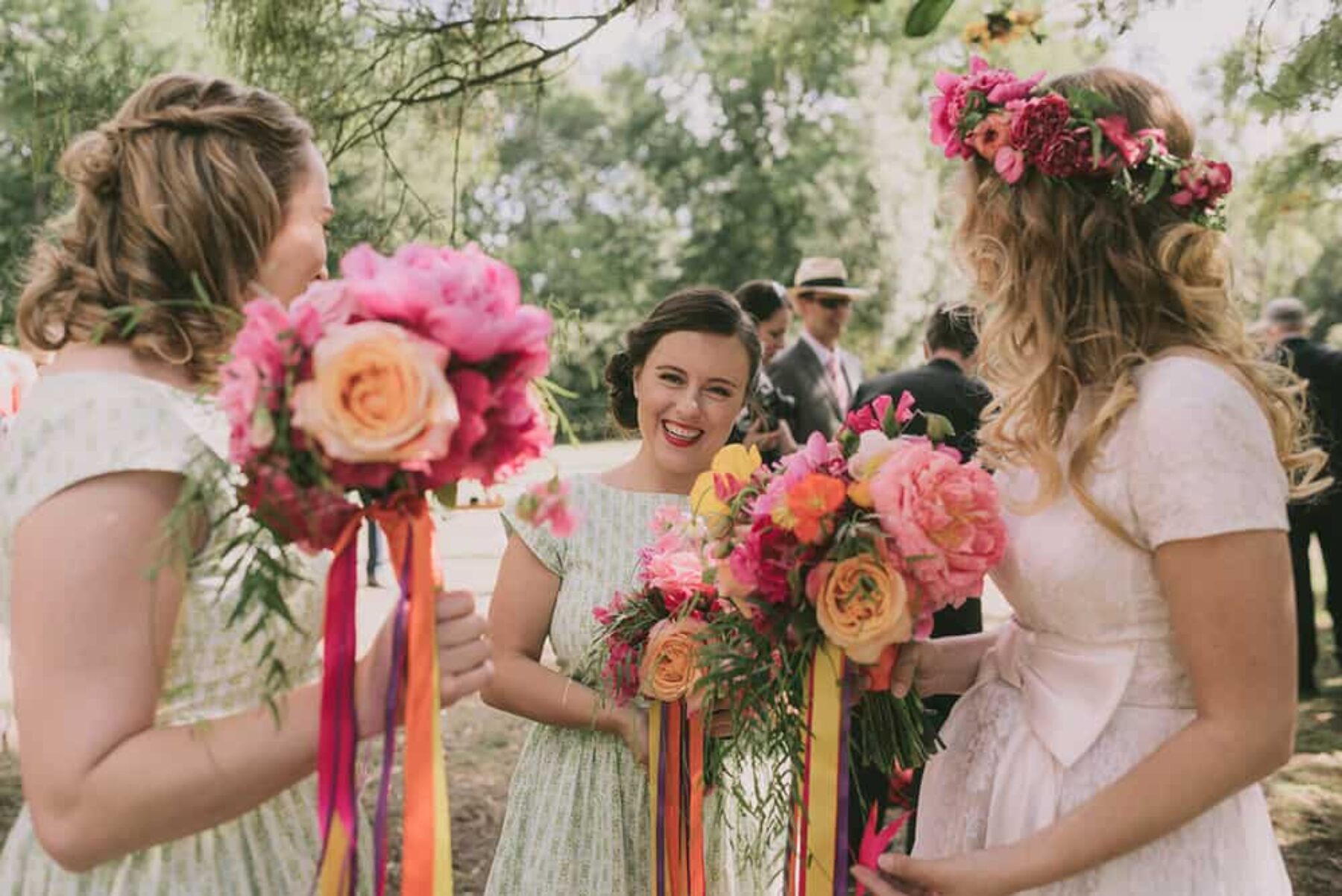 Colourful Melbourne wedding at Heide Museum