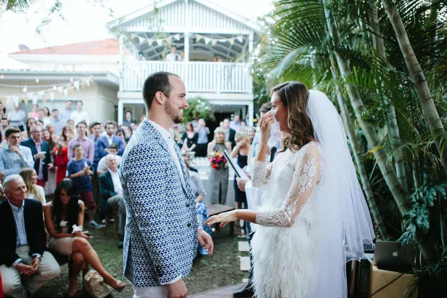 Surprise wedding! A modern backyard affair in Brisbane