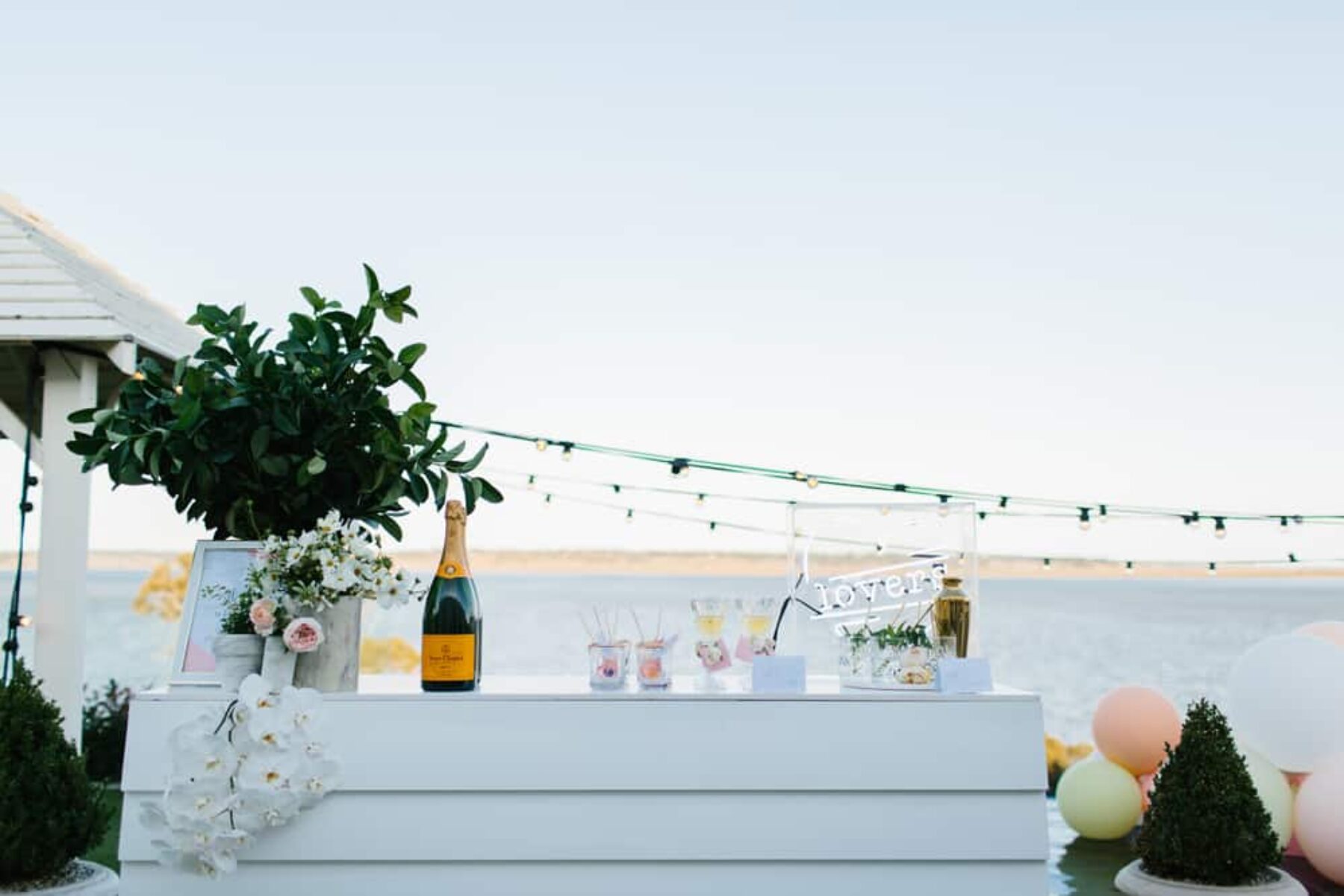 Modern marble and pastel wedding at Campbell Point House