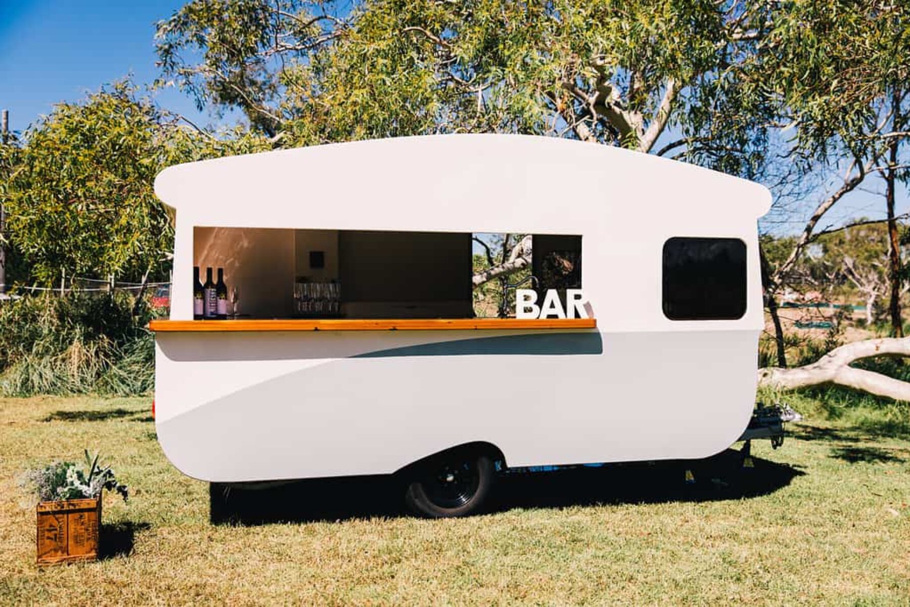 vintage caravan bar