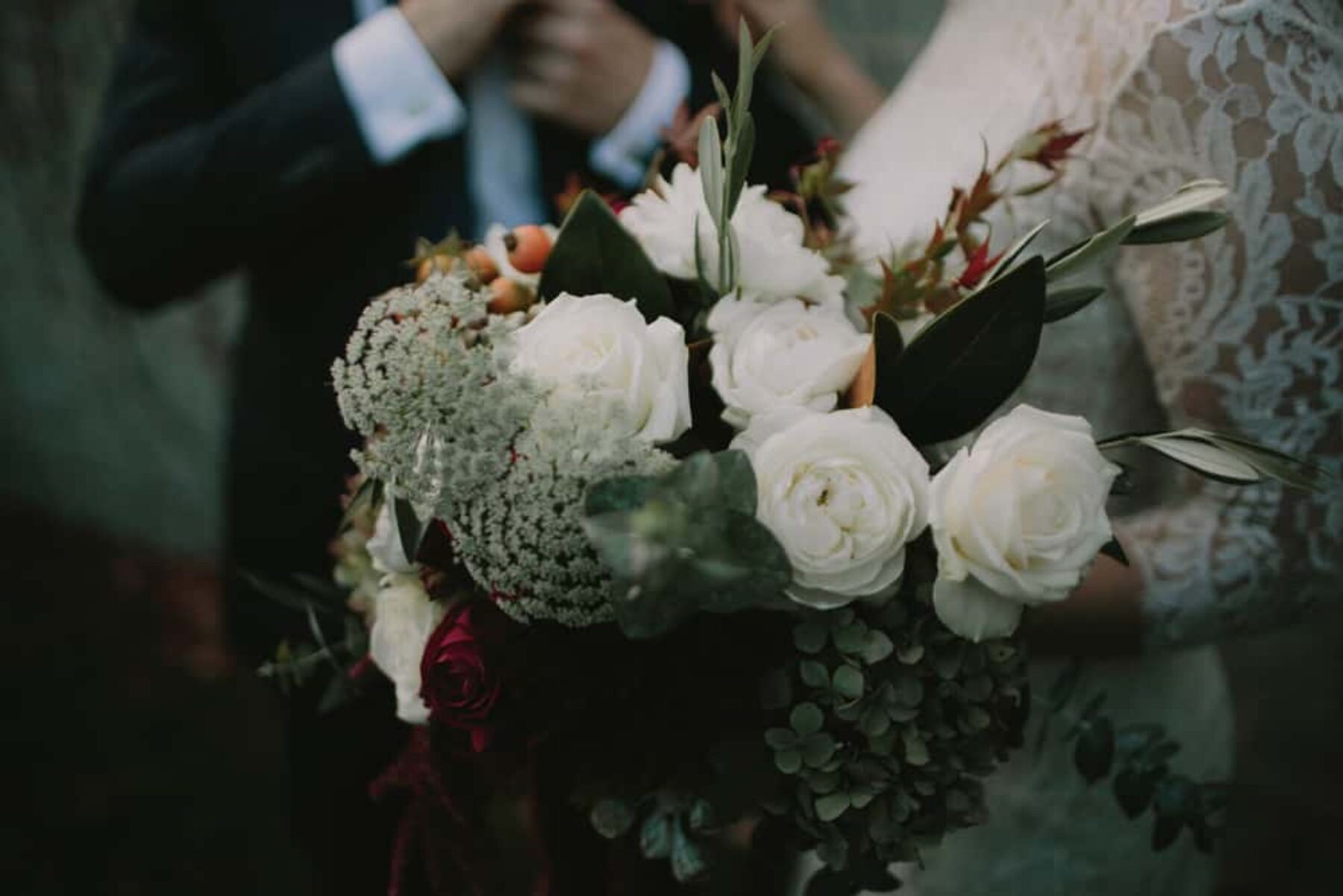 moody unstructured bouquet