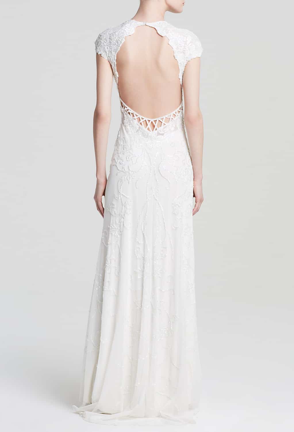 Top wedding dresses under $1000 - backless gown by Mac Duggal