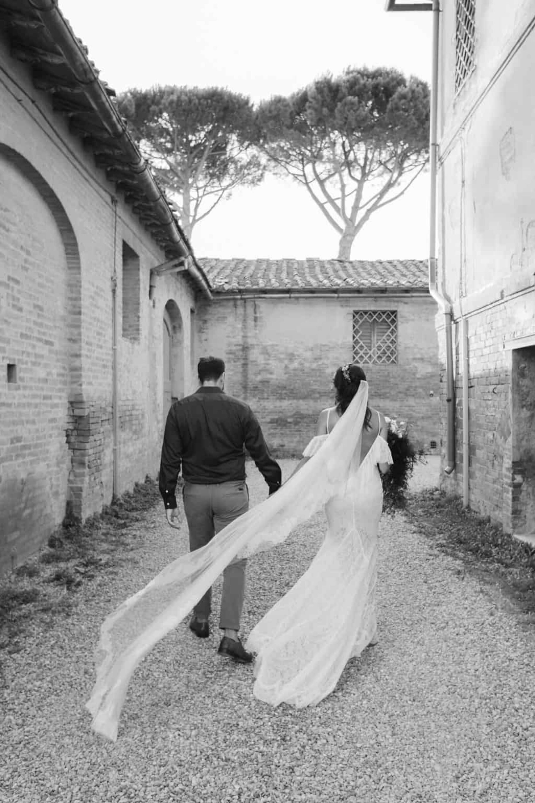Rustic destination wedding at a Tuscan castle