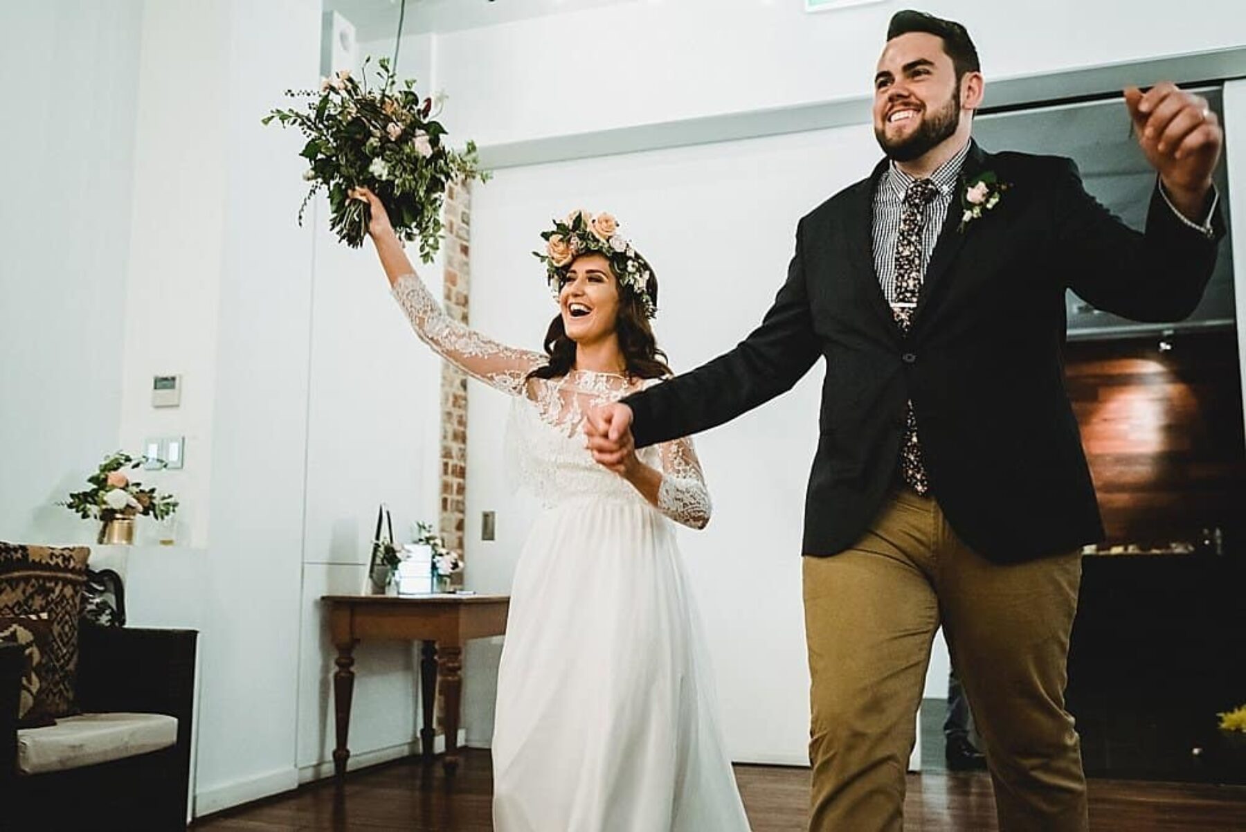vintage-inspired wedding at The Flour Factory Perth - CJ Williams photography