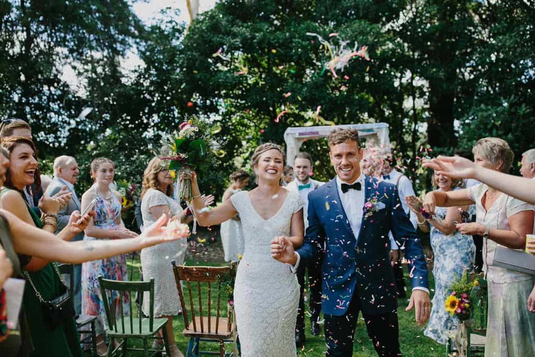 Colourful garden wedding at Ivy & the Fox - Photography by John Benavente