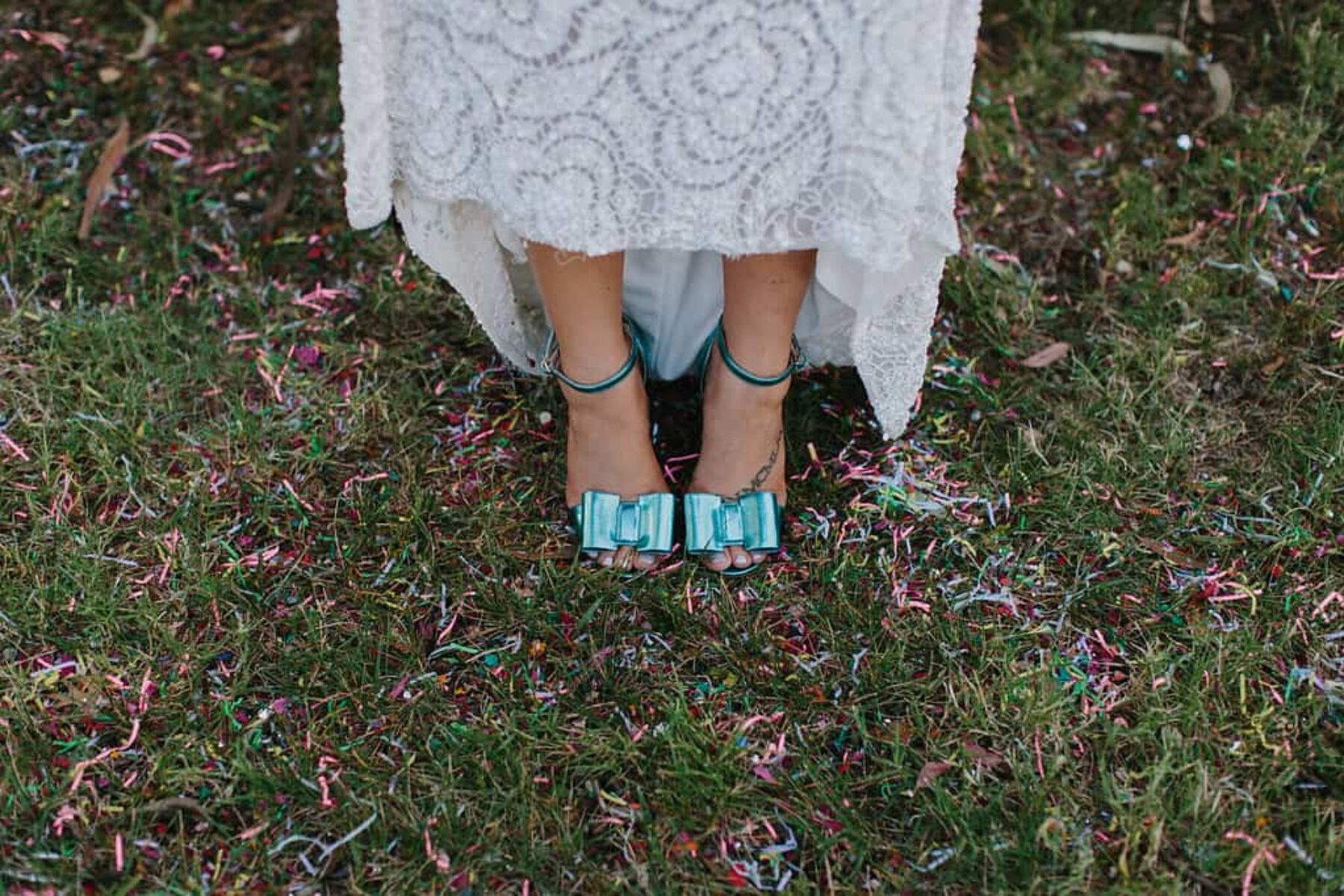 metallic peep toe wedding heels