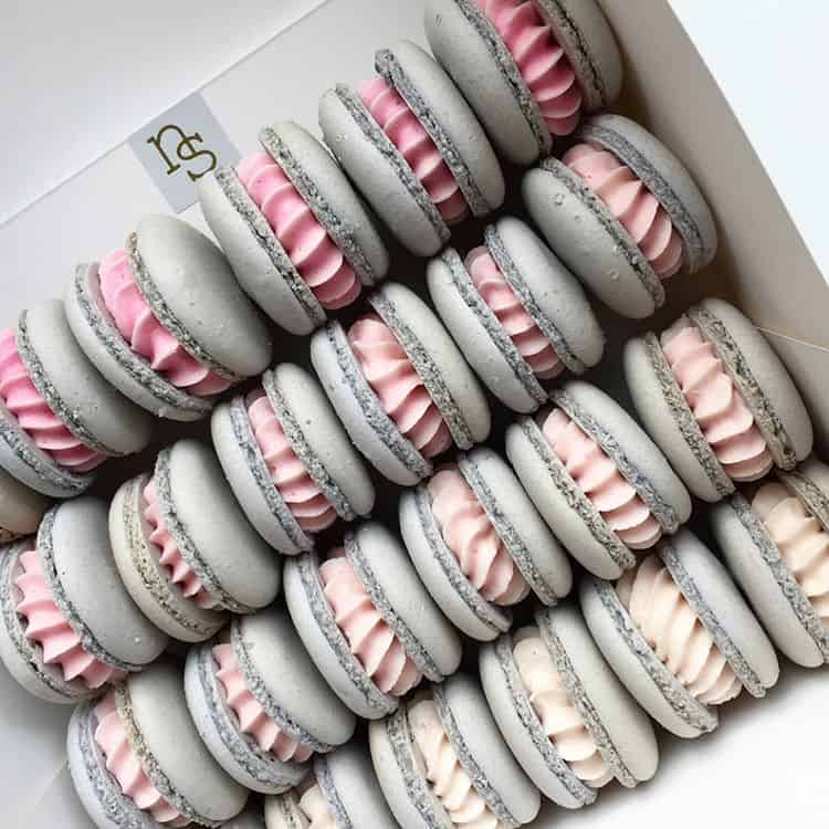 ombre macarons by Melbourne dessert designer Nectar & Stone