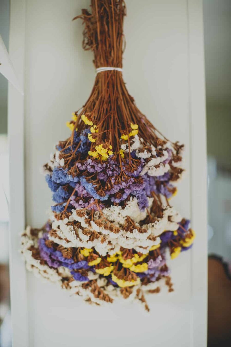 hanging dried flowers