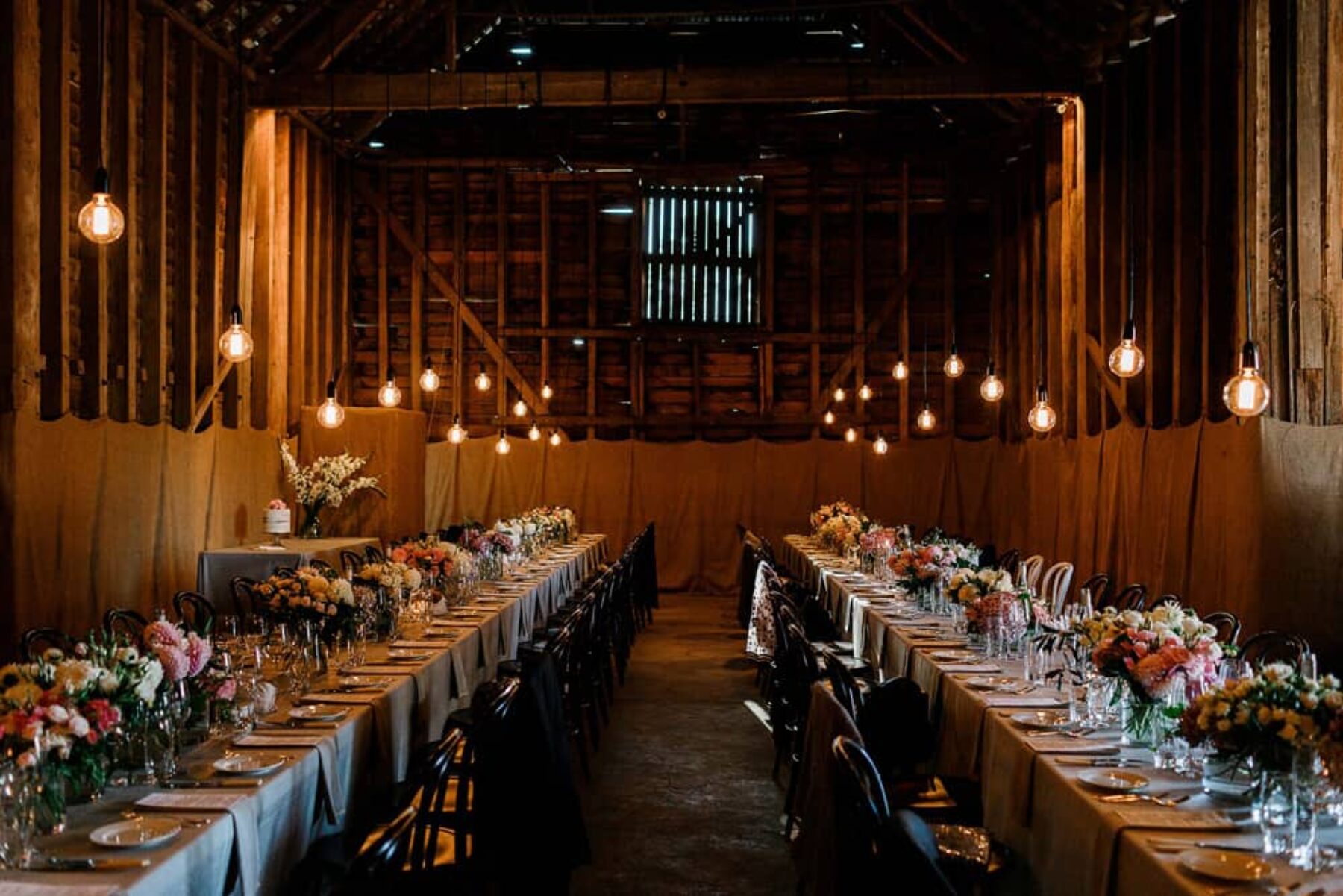 rustic barn wedding at Brickendon Estate Launceston styled by Bek Burrows