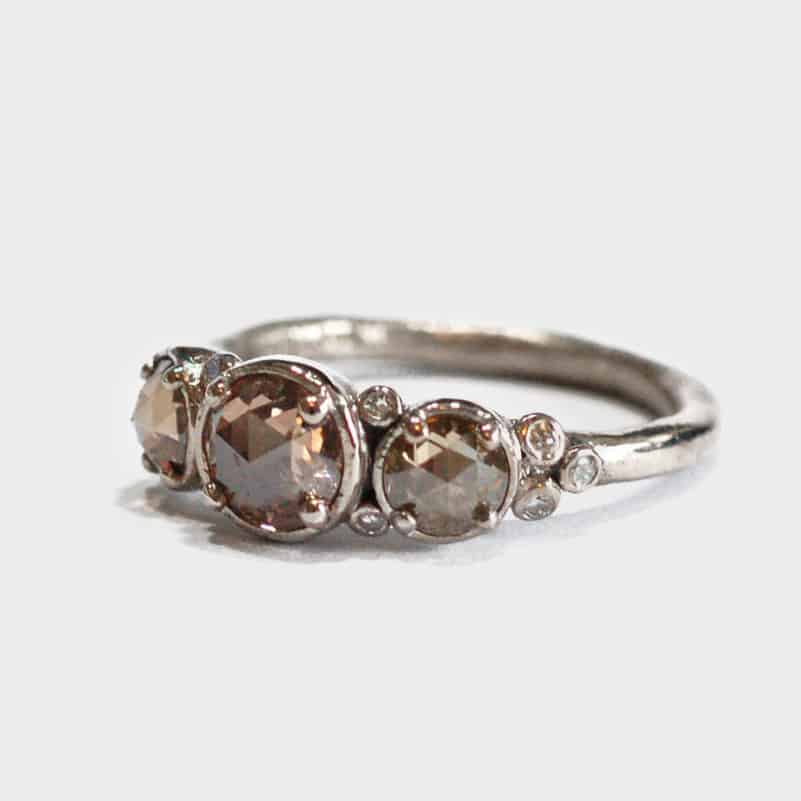 unique handcrafted engagement ring by Melbourne jeweller Suzi Zutic