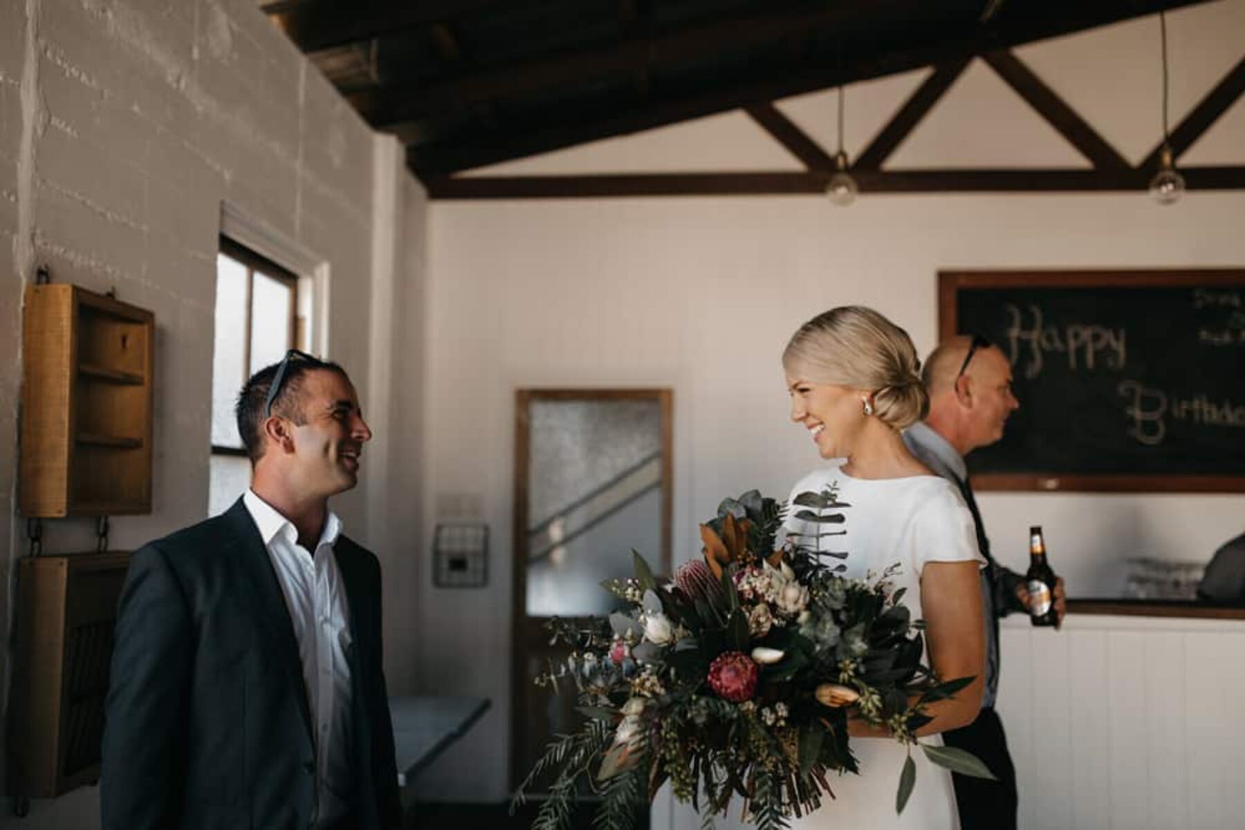 Modern Townsville warehouse wedding - photography by SB Creative Co.