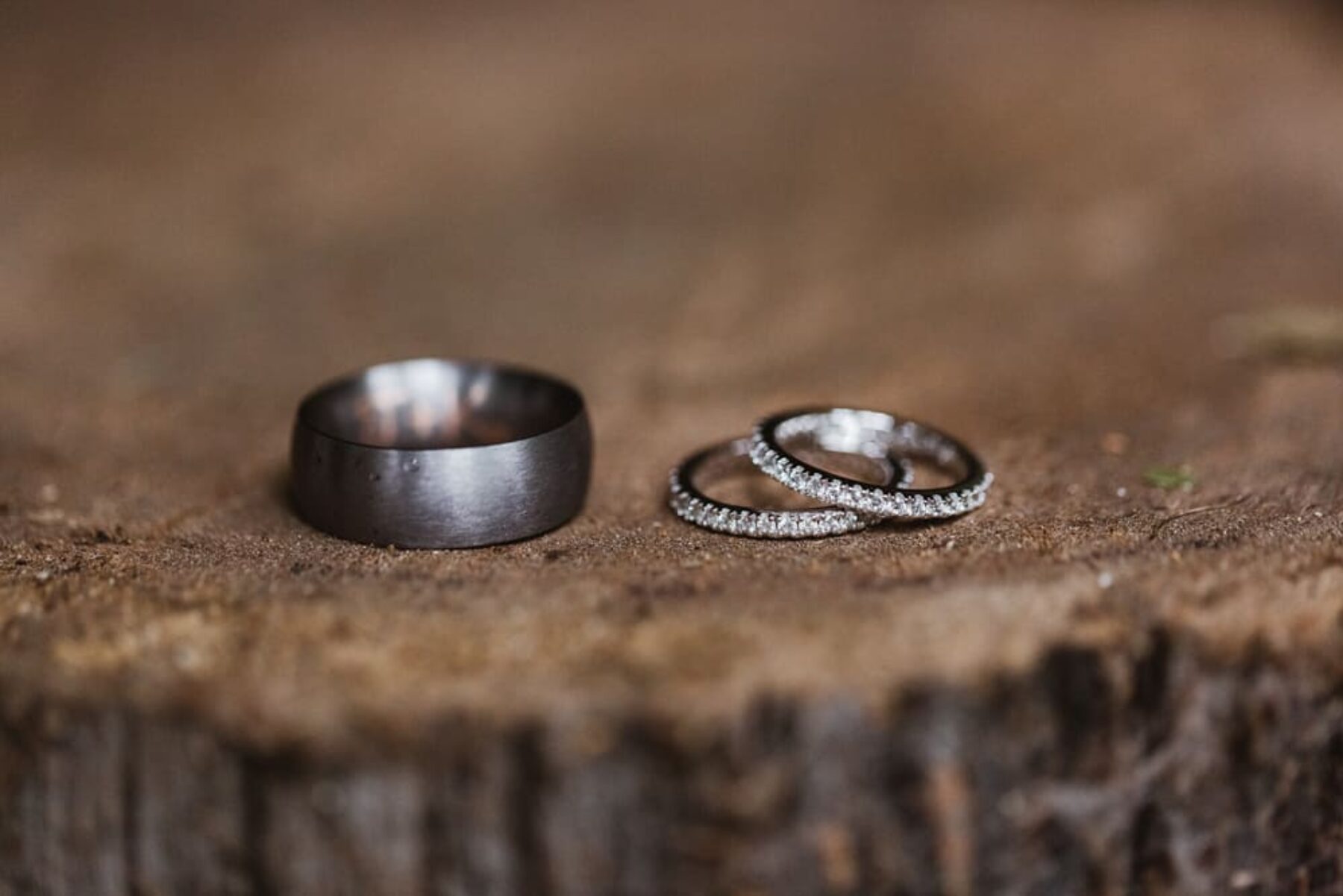 titanium wedding band and diamond wedding rings