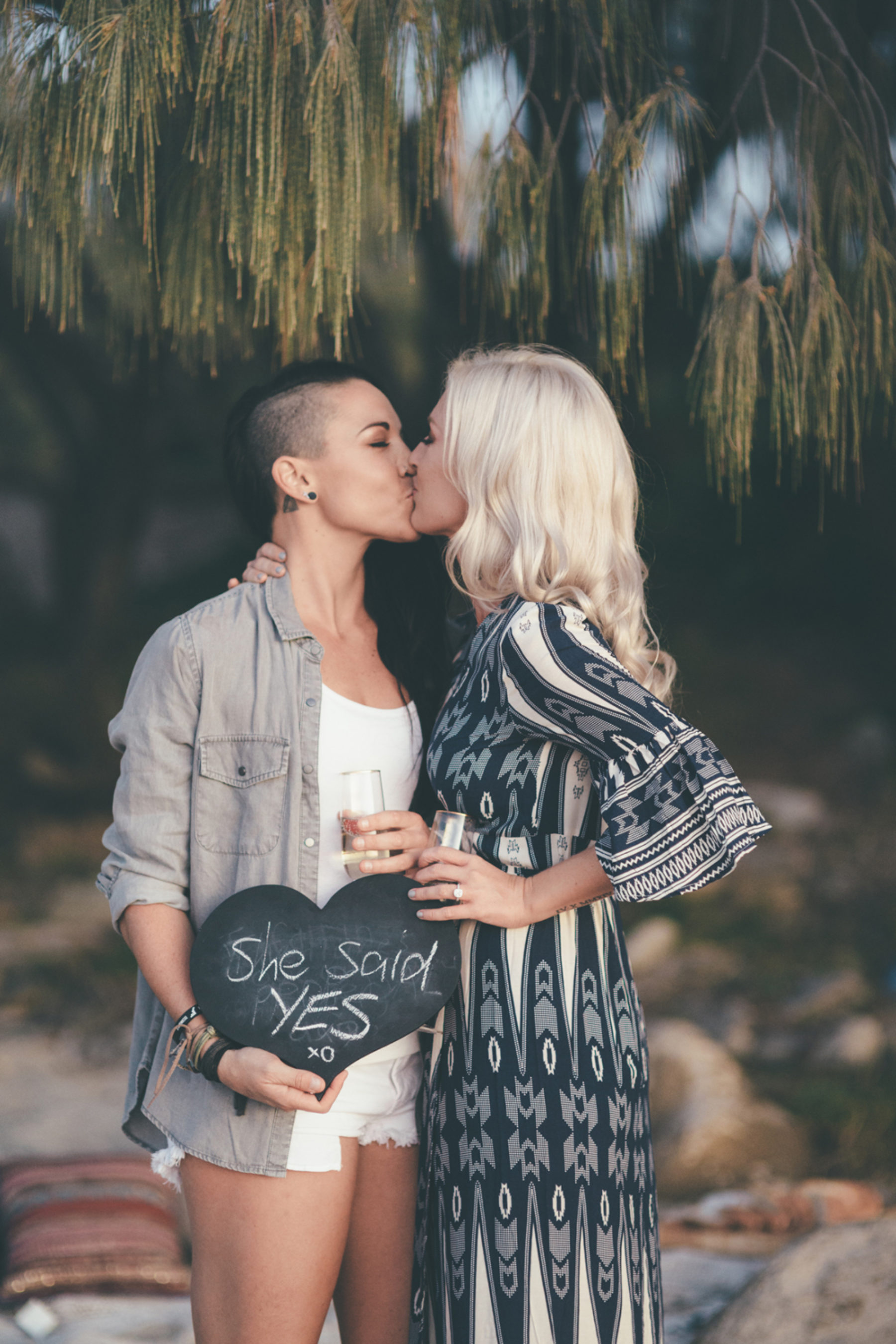 Surprise beach proposal shoot by Talitha Crawford
