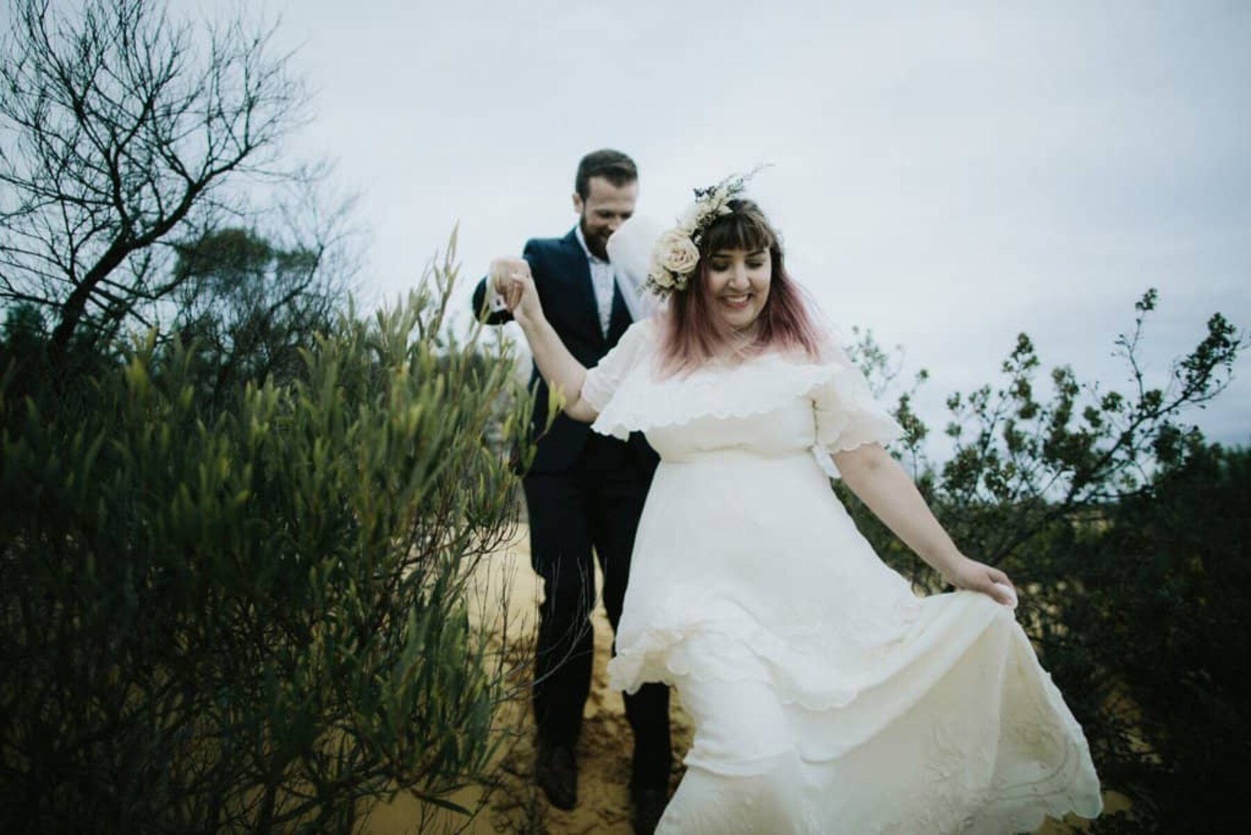 bohemian wedding at The Pinnacles in Western Australia