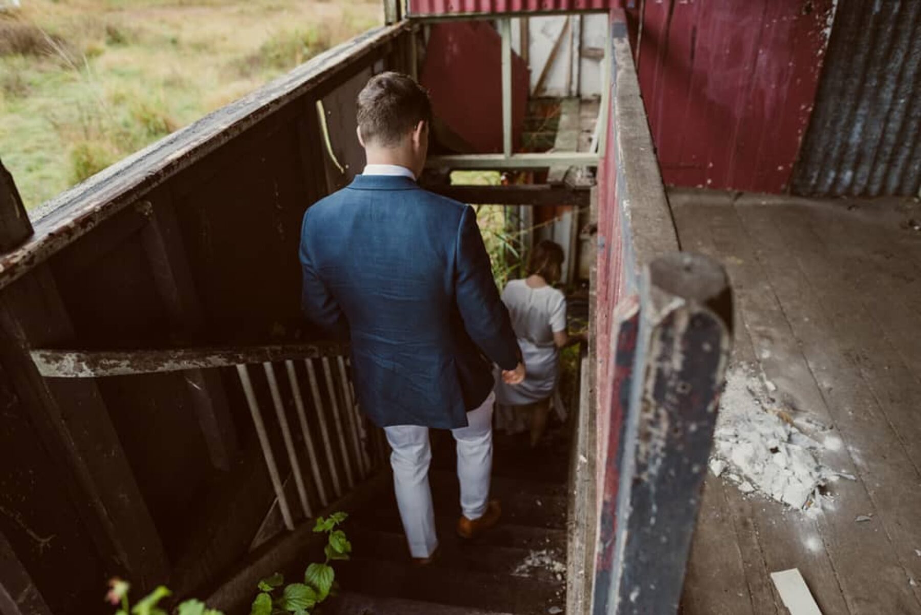 unique wedding portraits by Todd Hunter McGaw in an abandoned house
