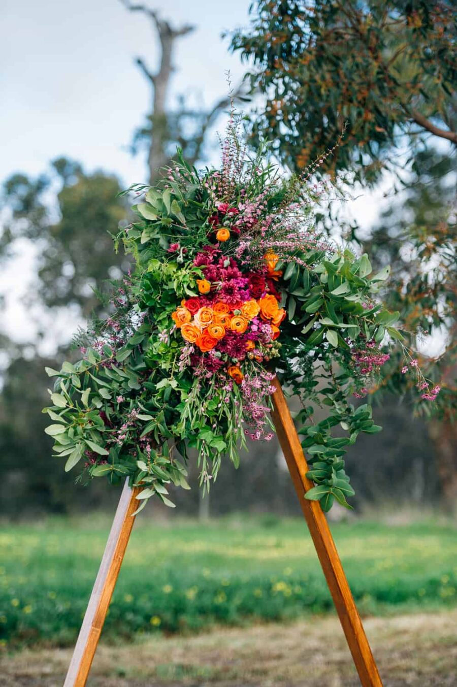 triangle floral arbour