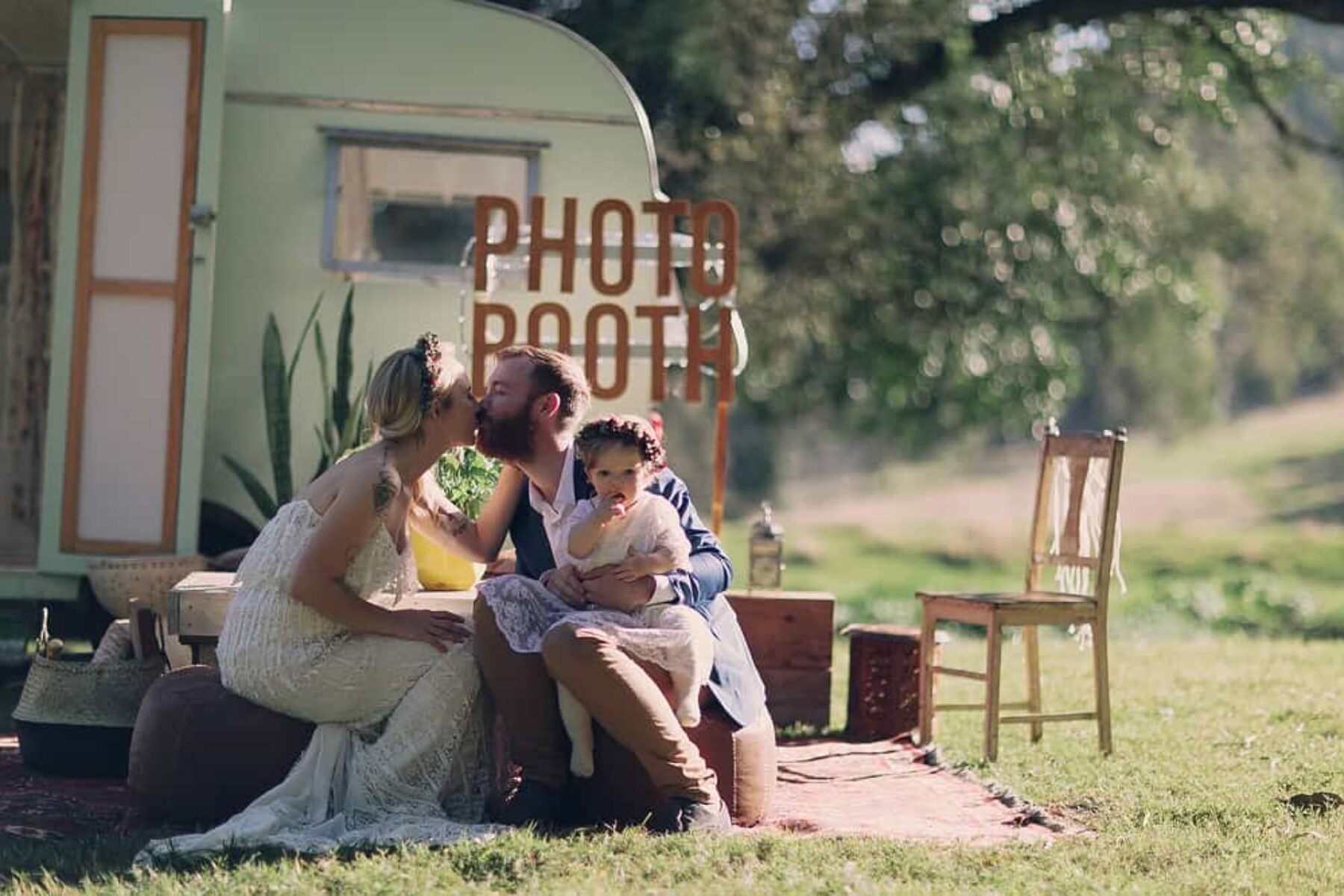 vintage caravan photobooth - Frankie & Mavis