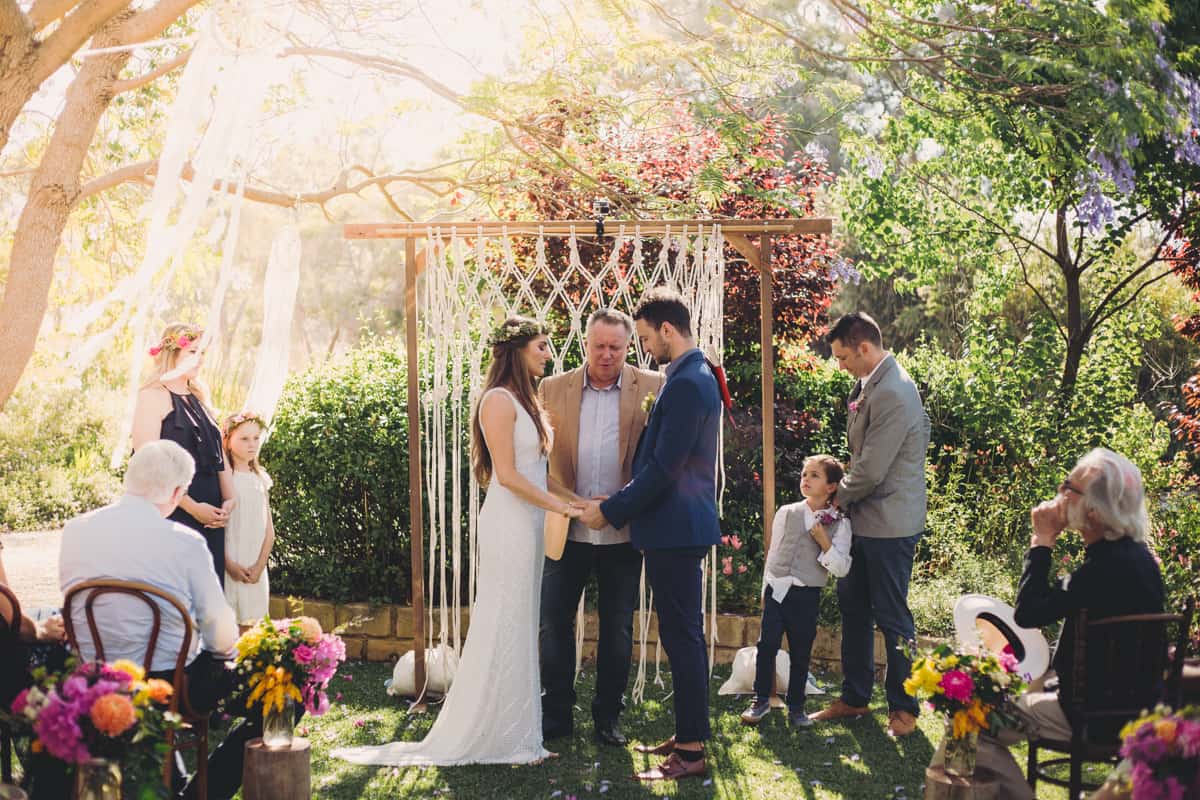 Top 10 weddings of 2016 - boho backyard wedding Perth WA