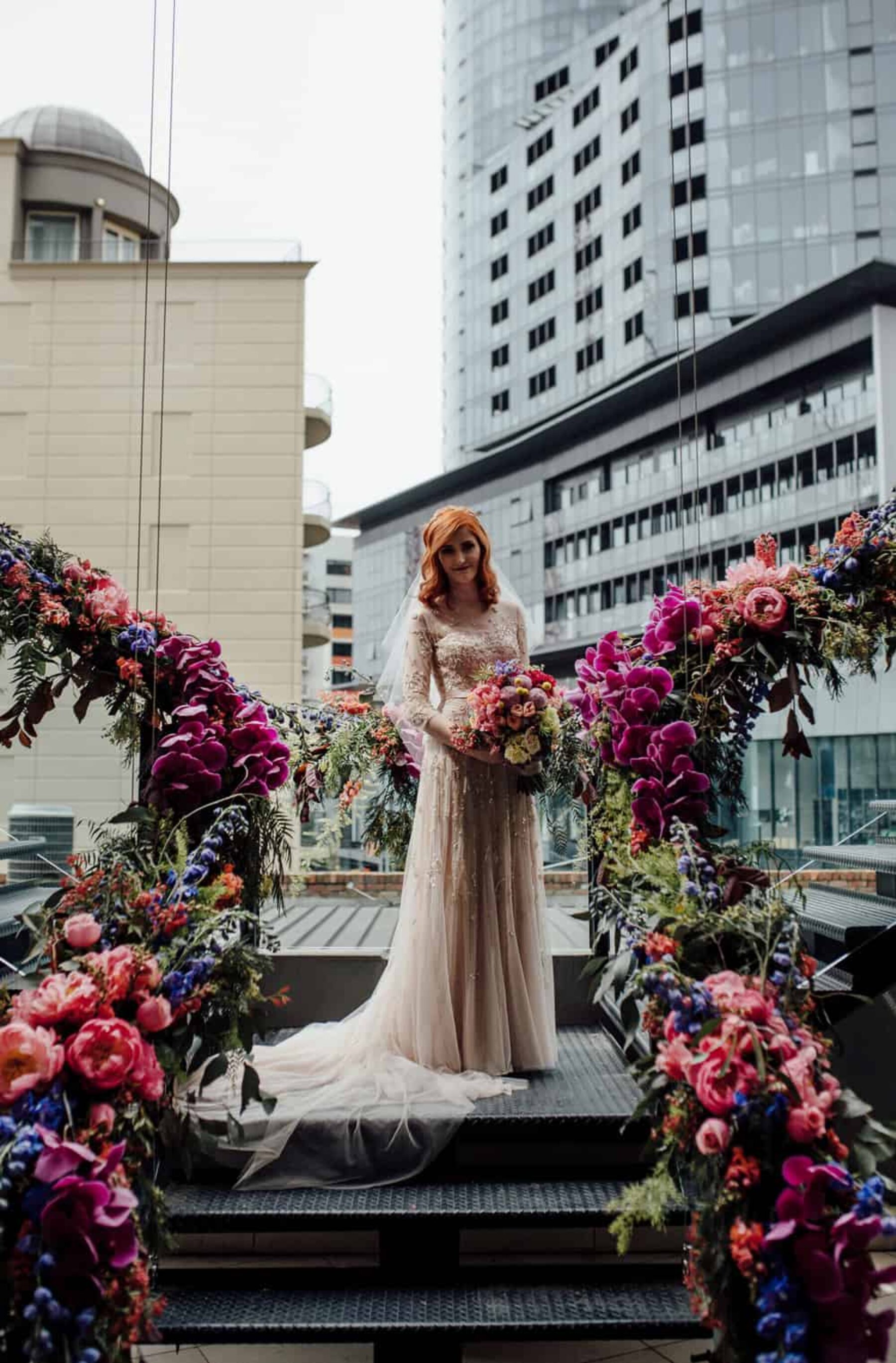 flower-filled wedding at The Olsen Melbourne - Free the Bird Photography