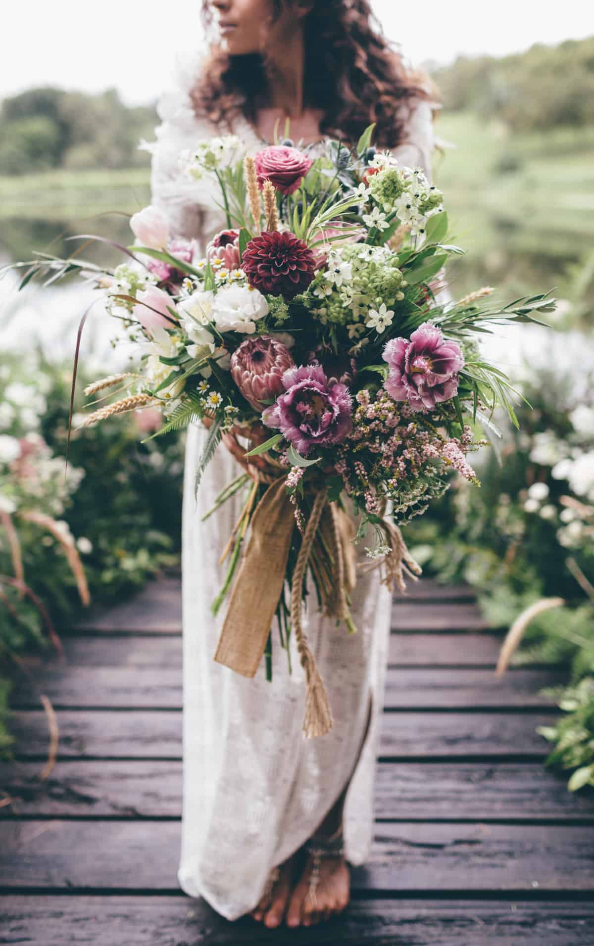best wedding bouquets 2016 - wild boho bouquet