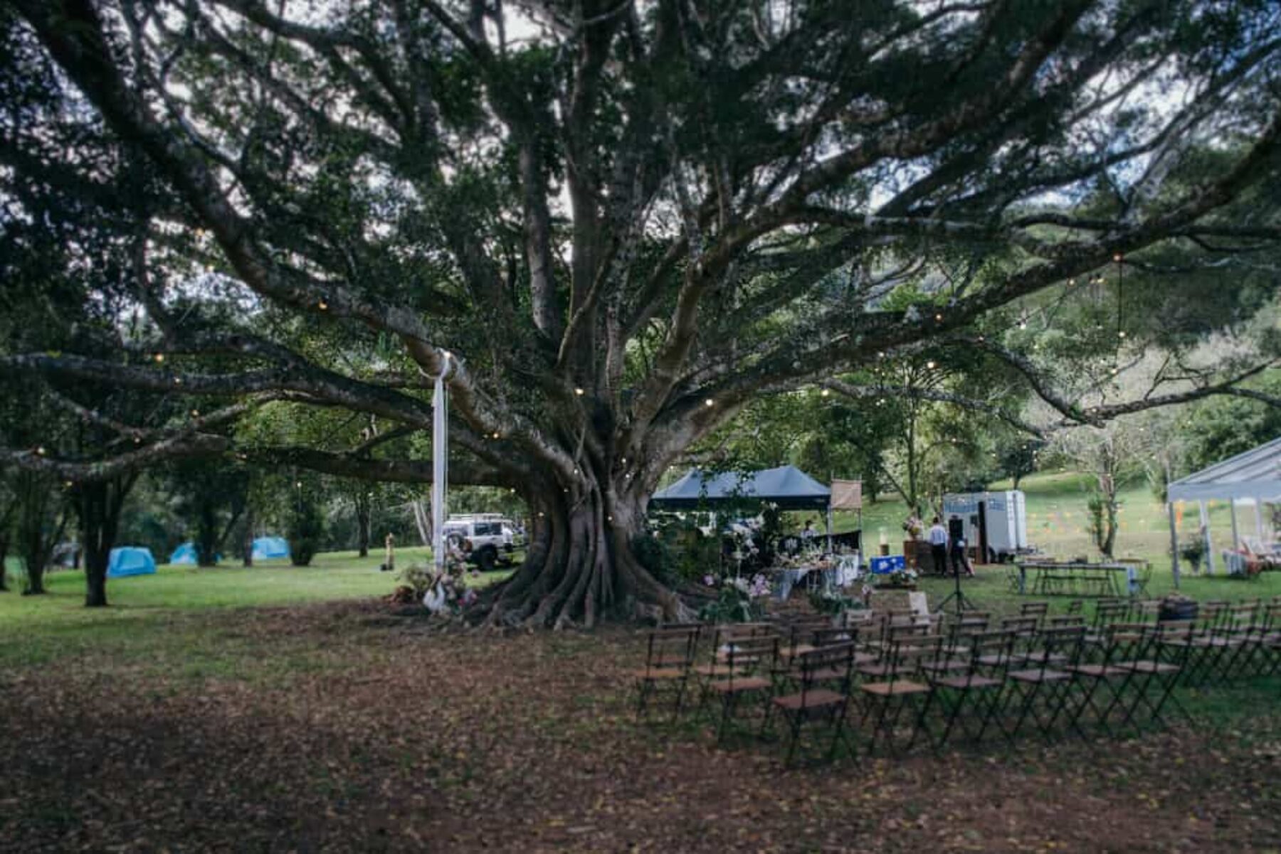 vintage boho wedding at Maca's Camping Ground