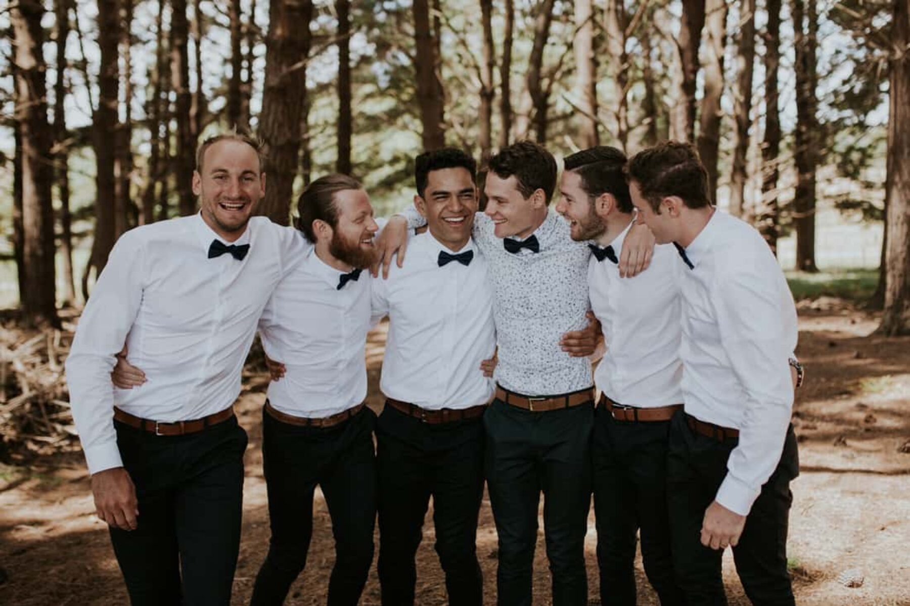 casual-groomsmen-bow-ties