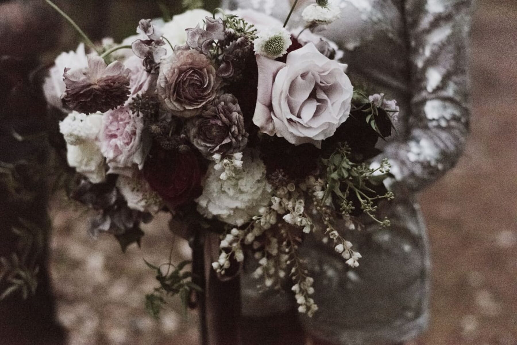 wild bouquet in muted pinks
