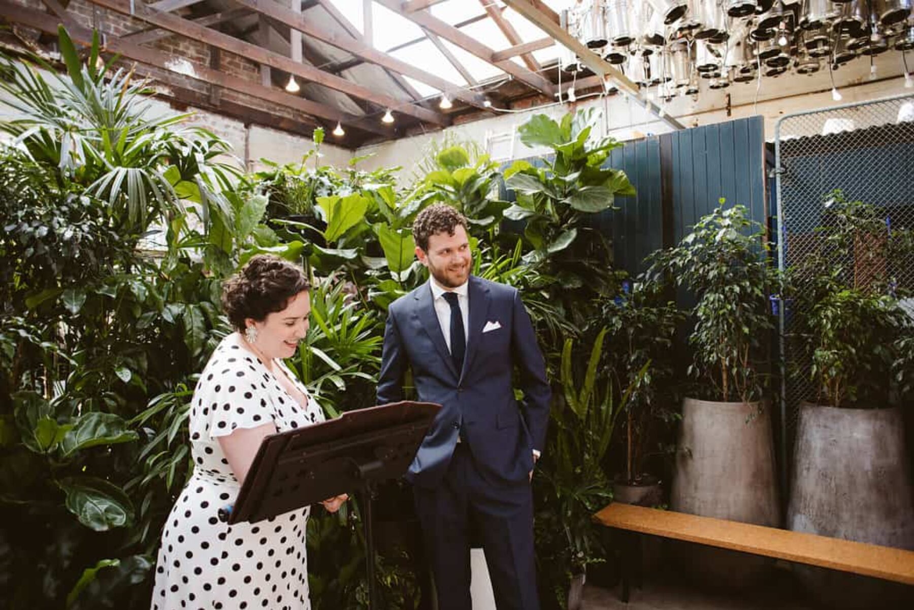 modern and minimal wedding at Melbourne's Glasshaus