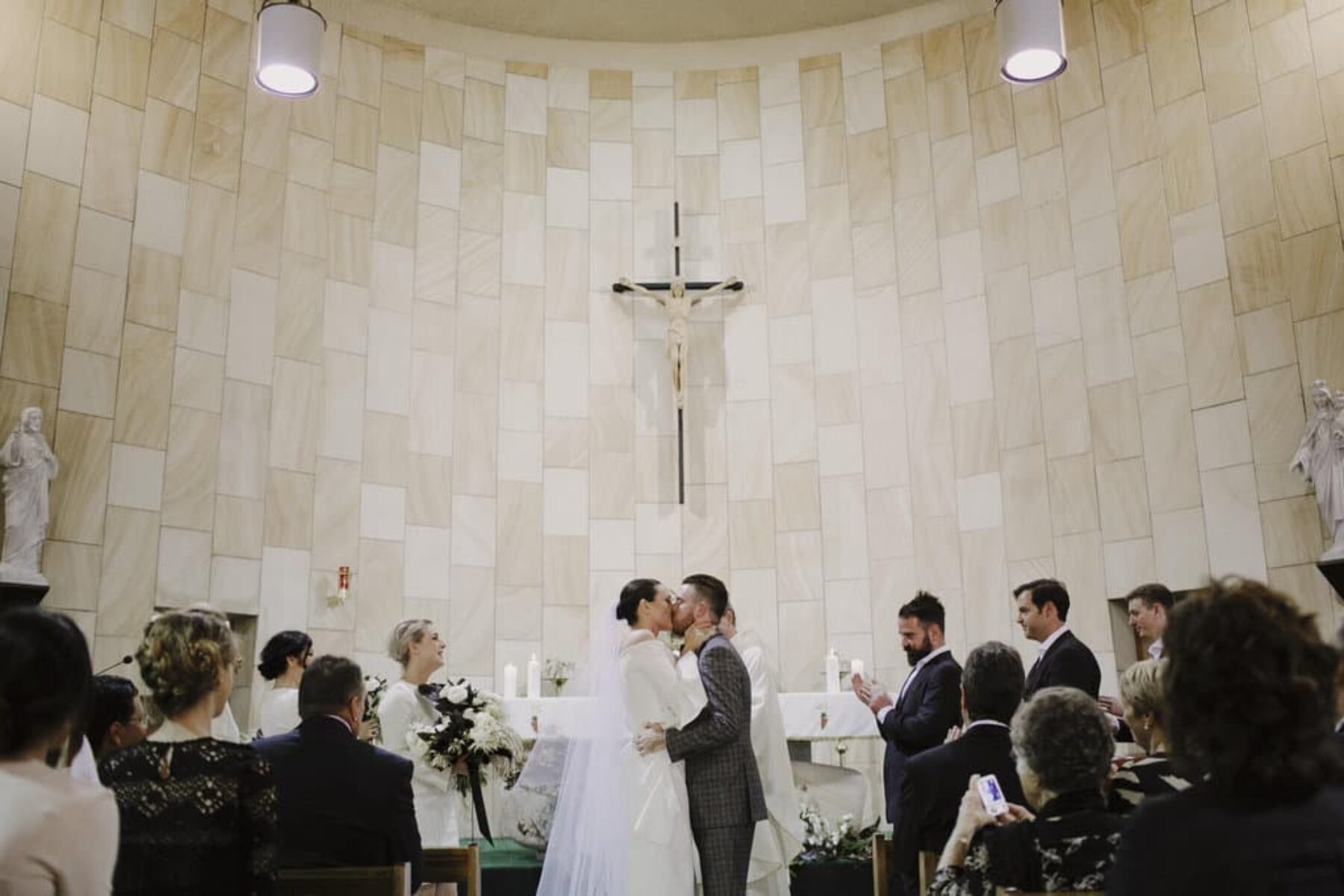 modern Sydney wedding at St Patricks Chapel