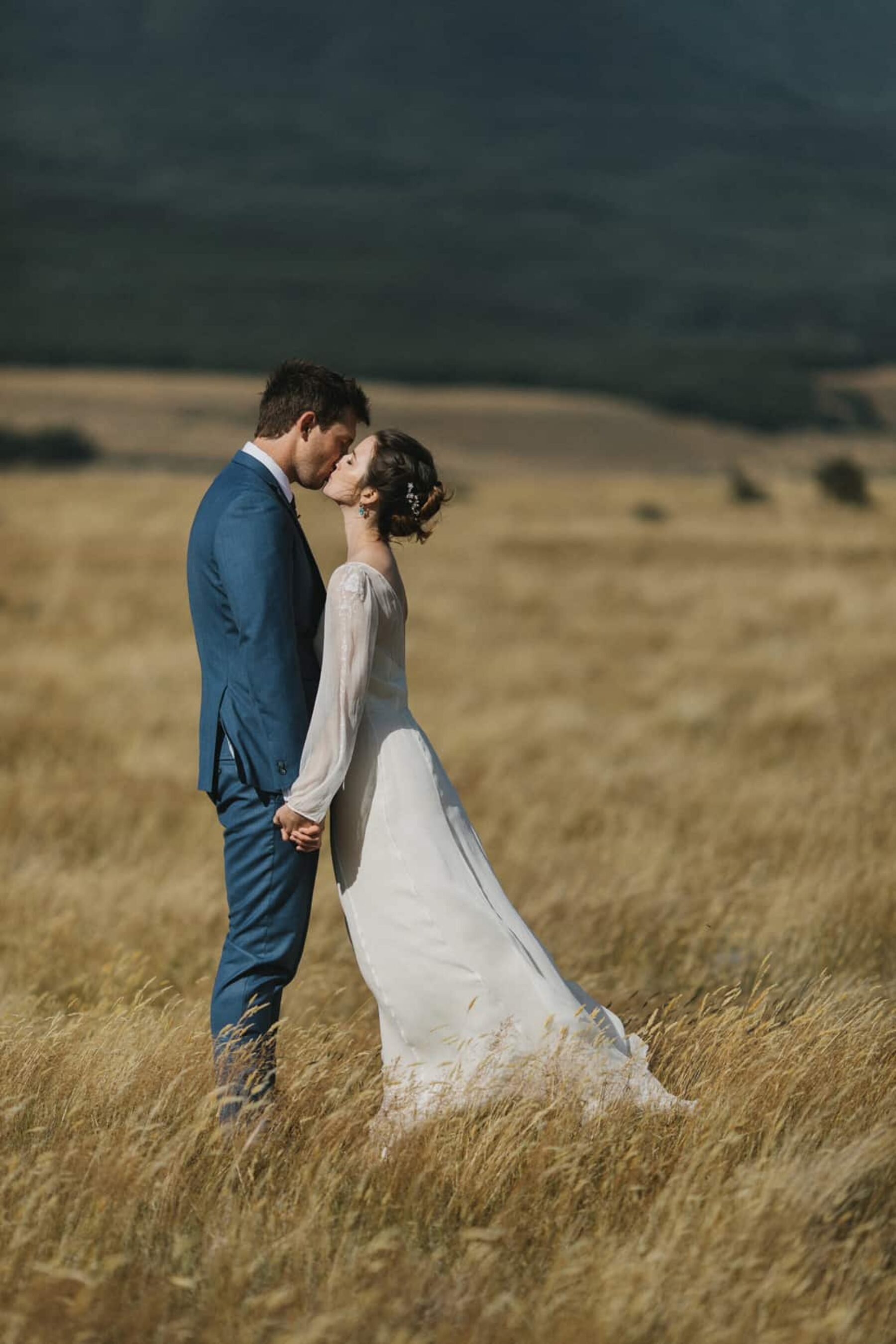 Autumn wedding in the wilderness of New Zealand's South Island