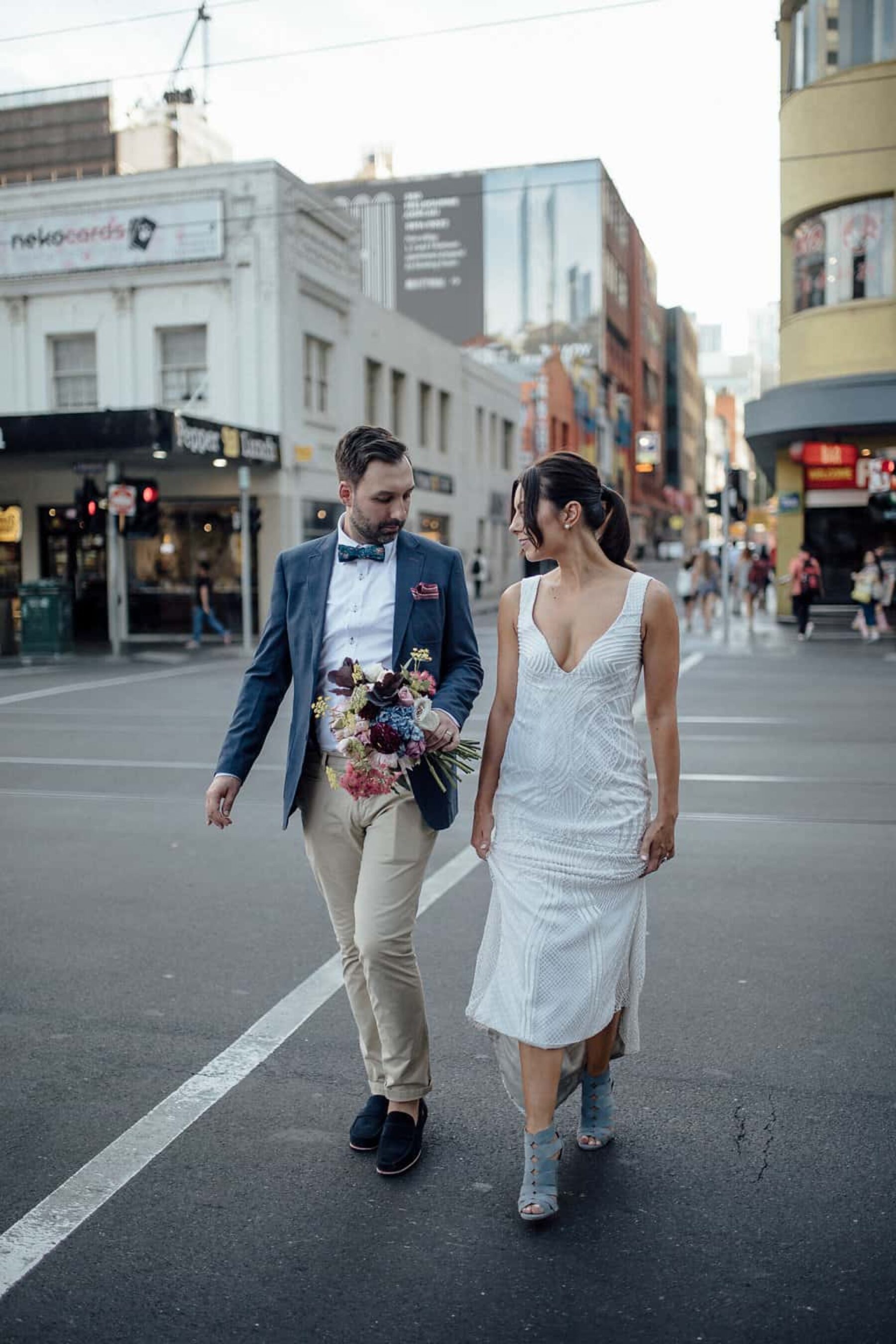 Melbourne laneways wedding by Free the Bird Photography
